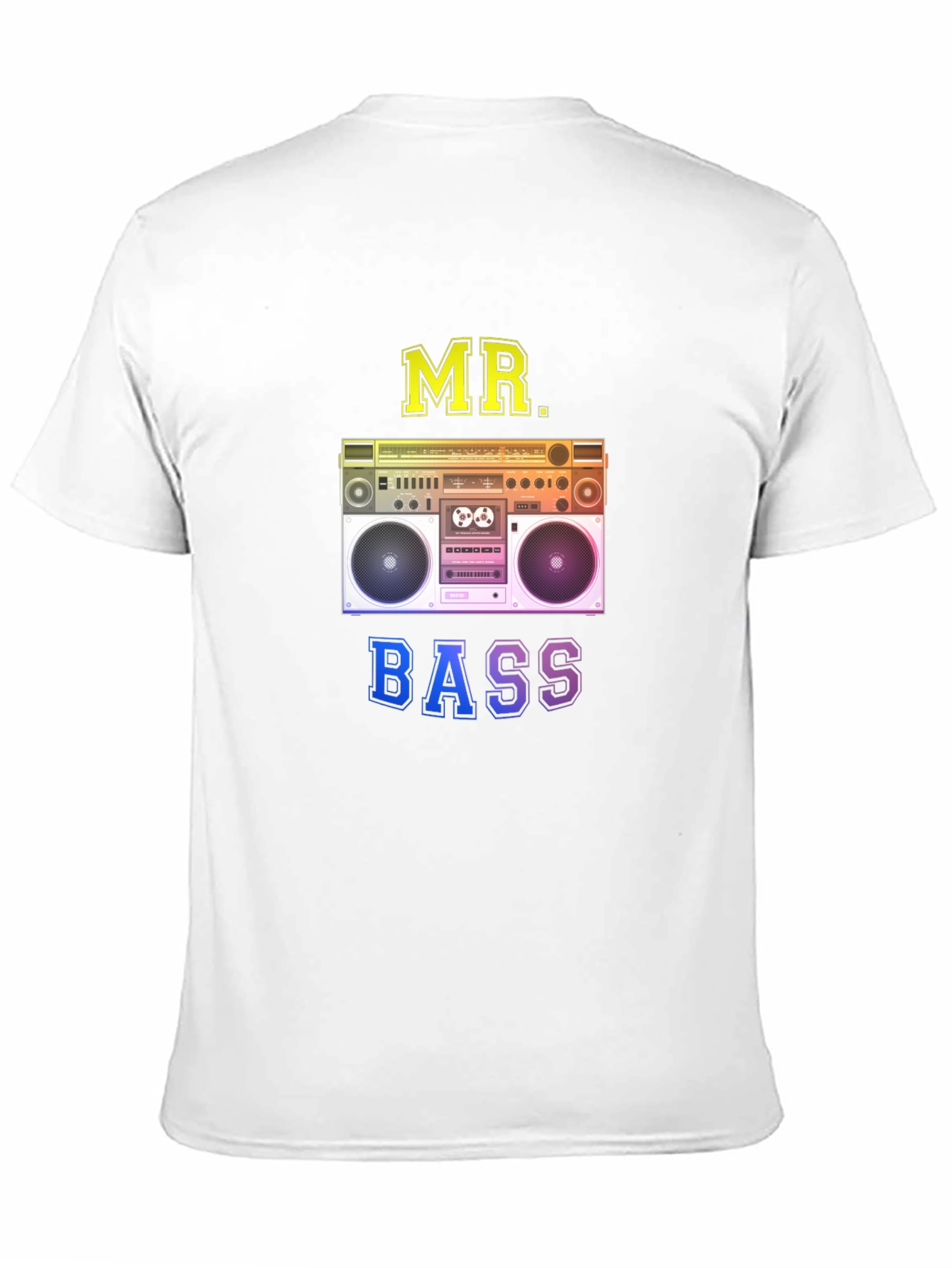 MR. BASS Boombox Graphic Black T-Shirt