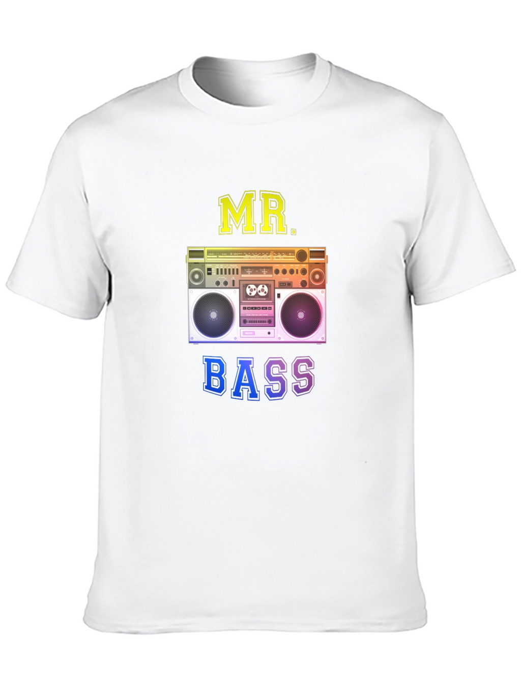 MR. BASS Boombox Graphic Black T-Shirt