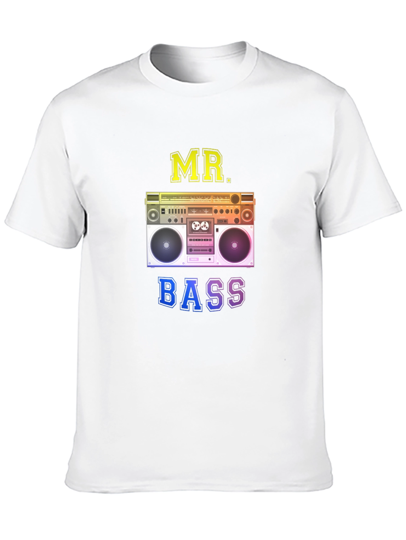 MR. BASS Boombox Graphic Black T-Shirt
