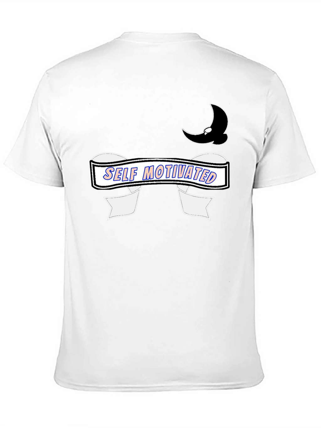 Self Motivated Black Graphic Tee