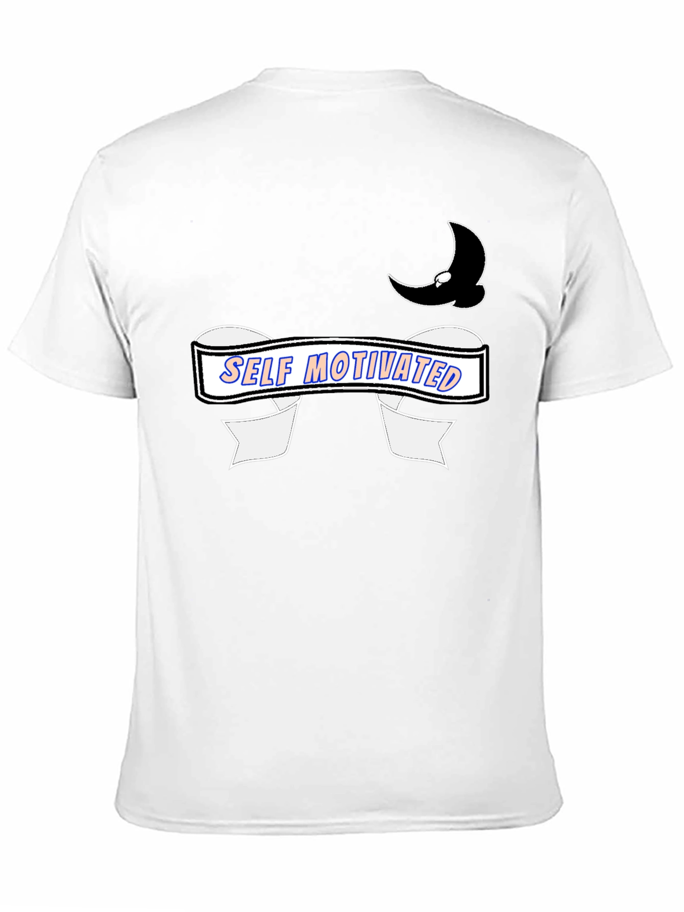 Self Motivated Black Graphic Tee