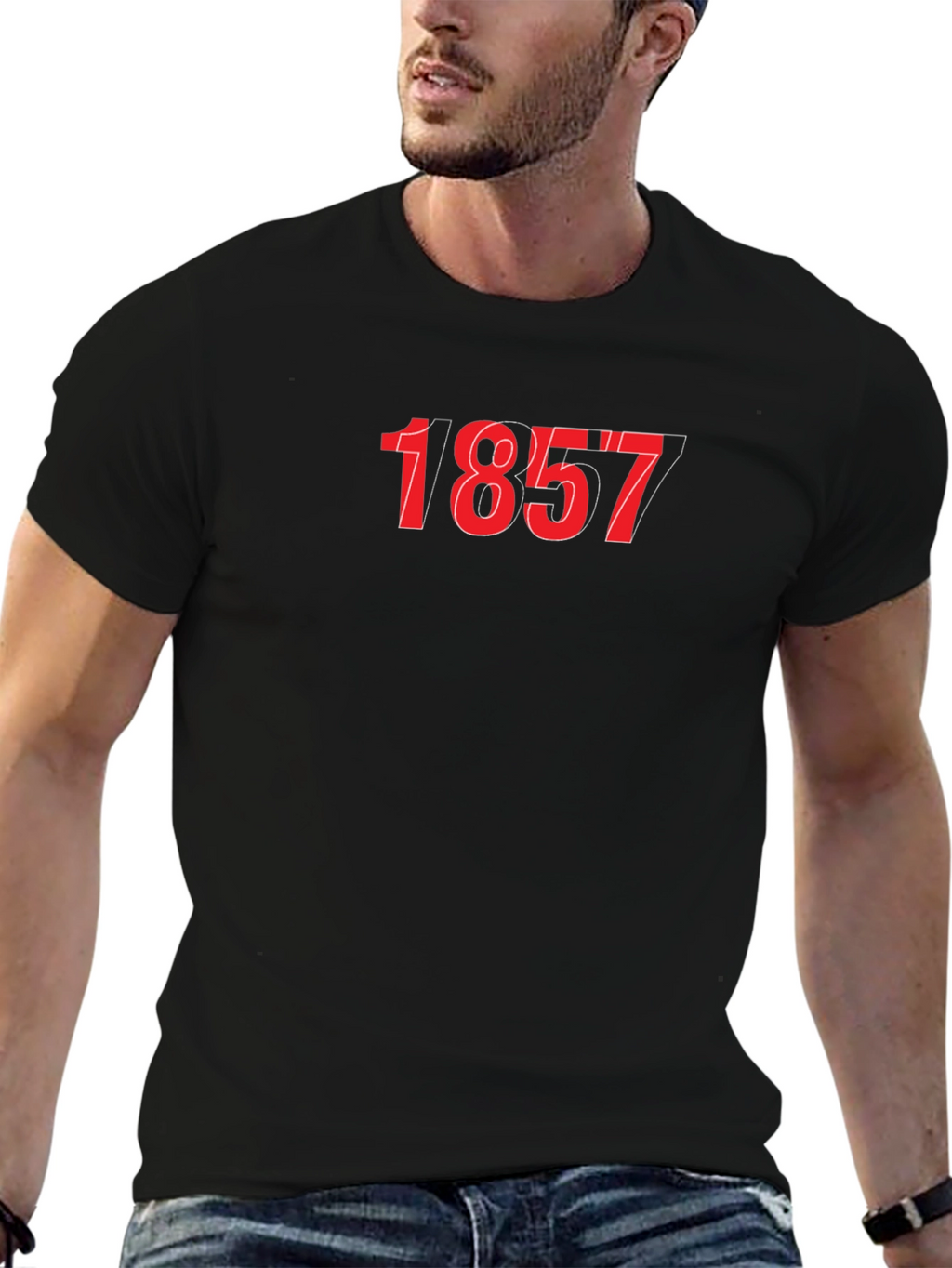 Black 1857 Graphic Tee
