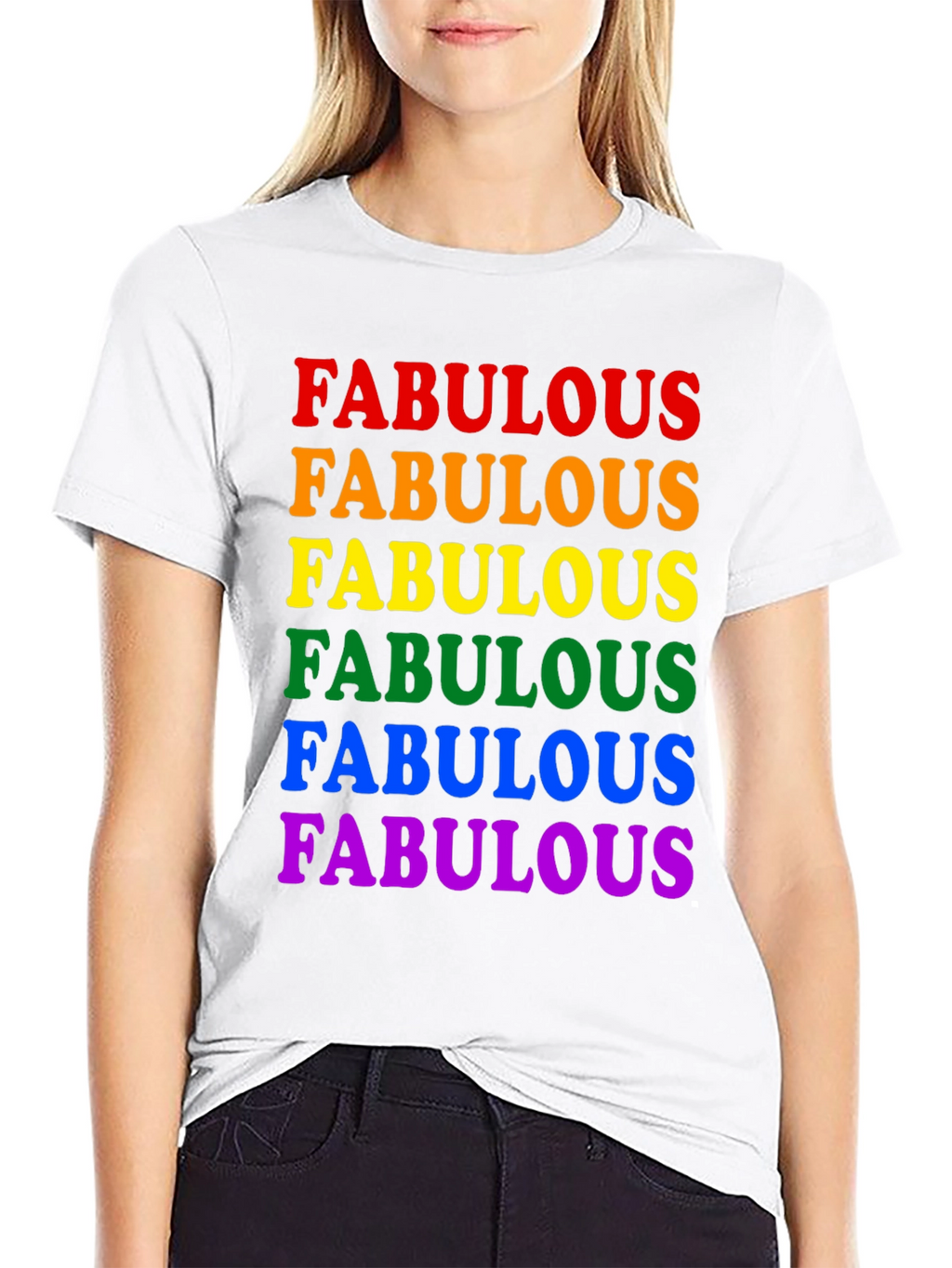 Fabulous Pride Rainbow T-Shirt - Black