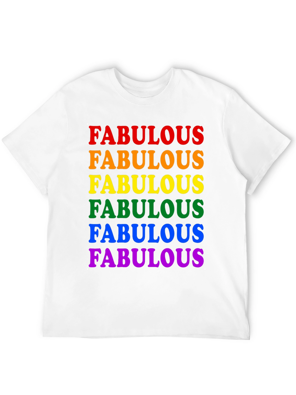 Fabulous Pride Rainbow T-Shirt - Black