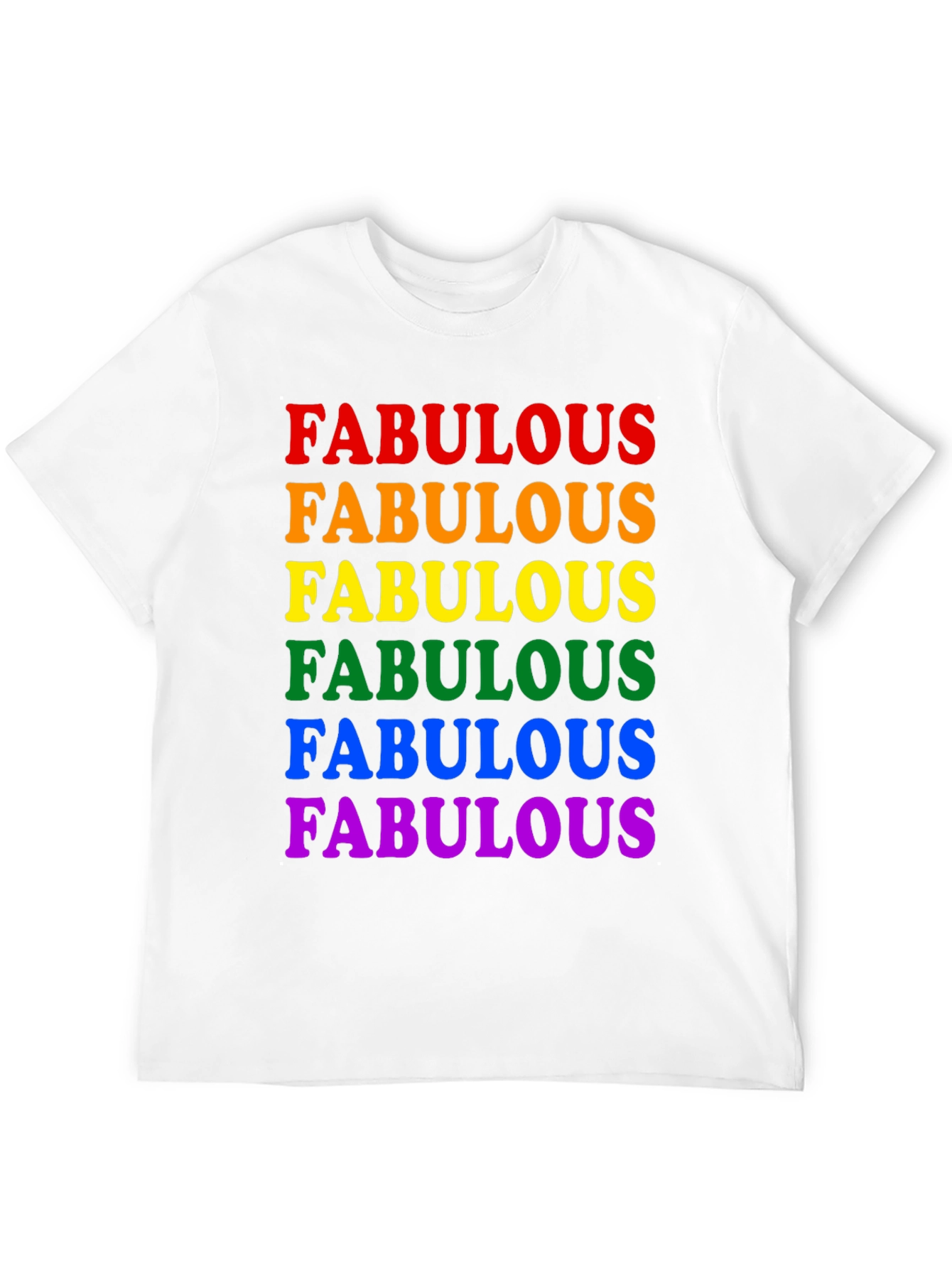Fabulous Pride Rainbow T-Shirt - Black