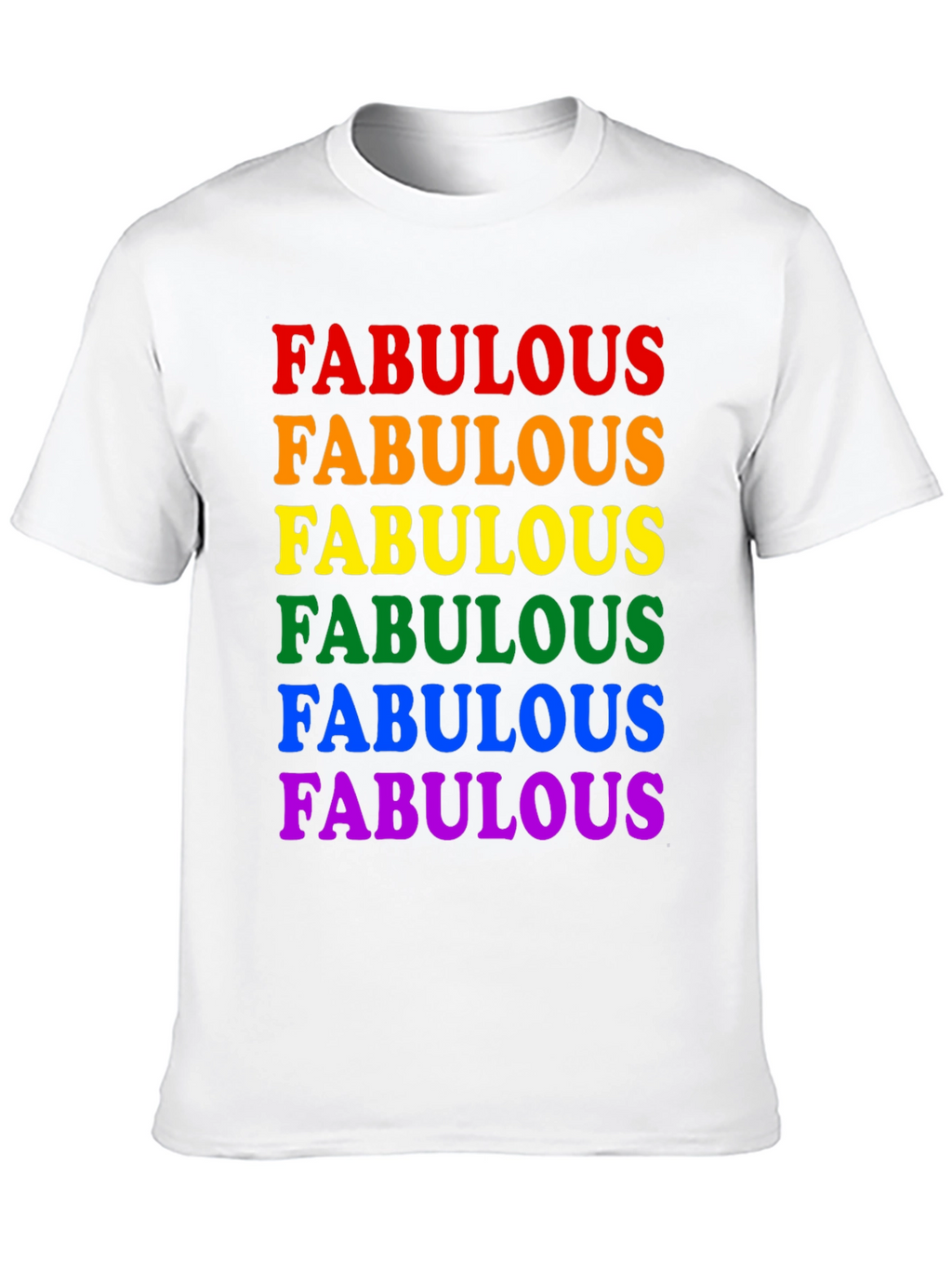 Fabulous Pride Rainbow T-Shirt - Black