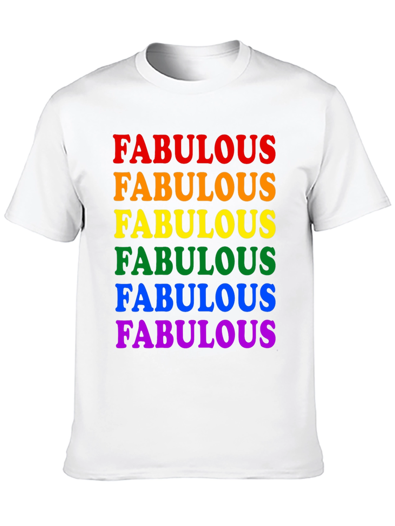 Fabulous Pride Rainbow T-Shirt - Black