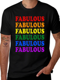 Fabulous Pride Rainbow T-Shirt - Black