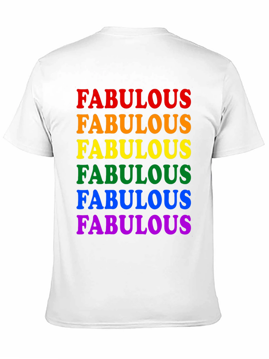 Fabulous Pride Rainbow T-Shirt - Black