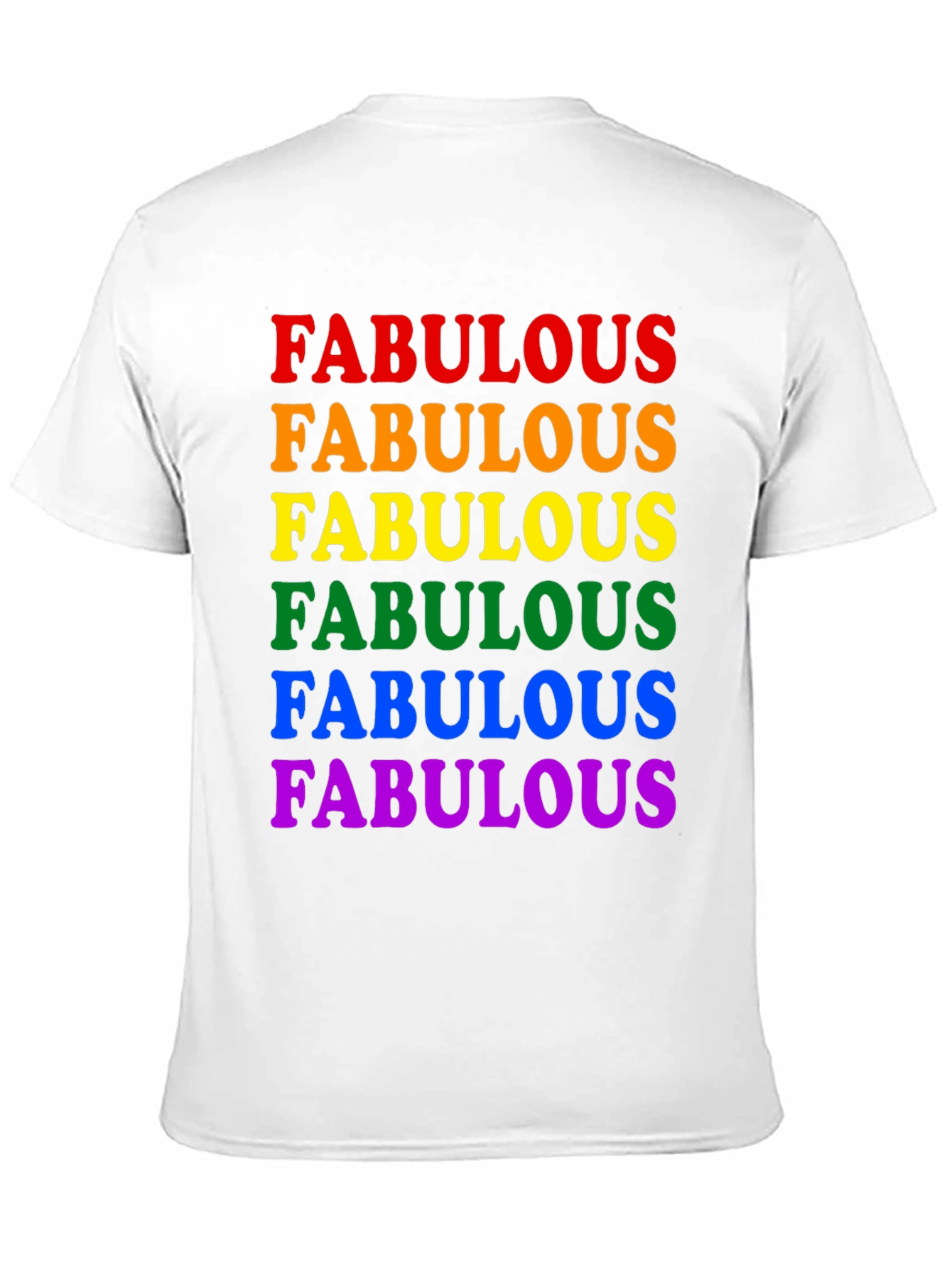 Fabulous Pride Rainbow T-Shirt - Black