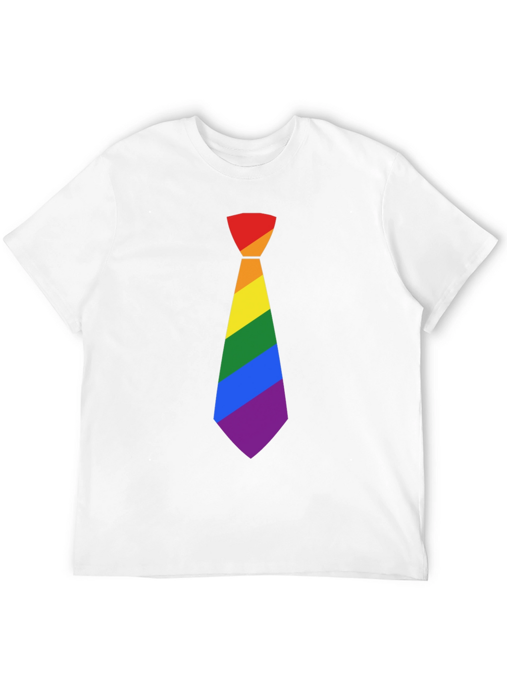 LGBT Pride Rainbow Tie Black T-Shirt