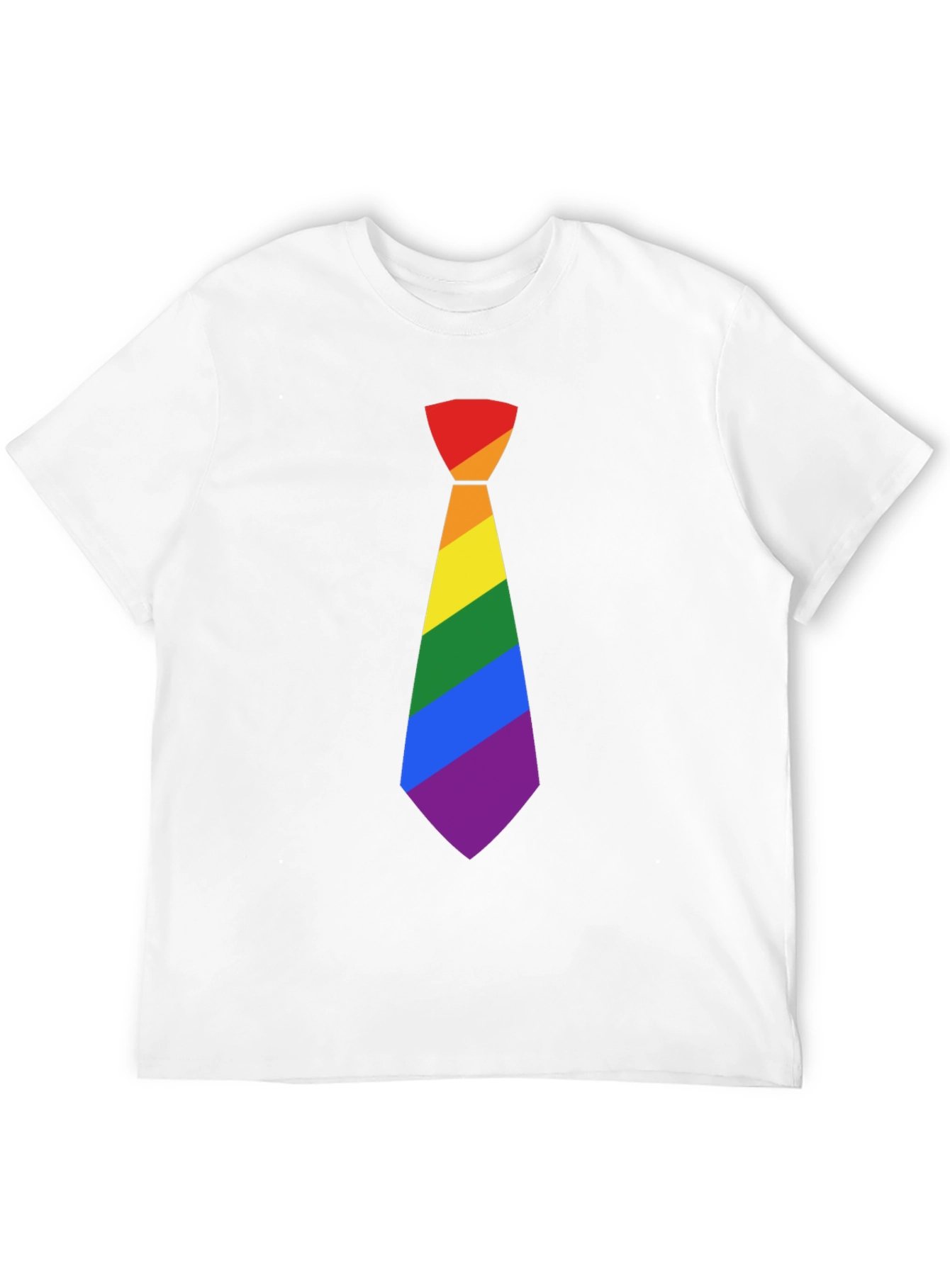 LGBT Pride Rainbow Tie Black T-Shirt