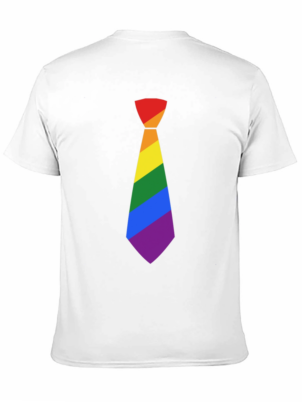 LGBT Pride Rainbow Tie Black T-Shirt