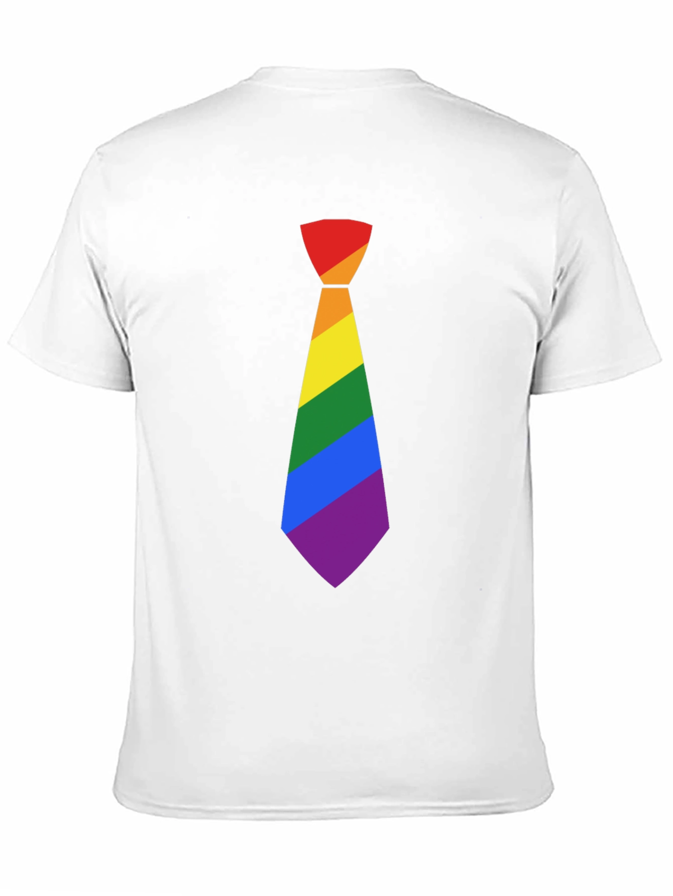 LGBT Pride Rainbow Tie Black T-Shirt