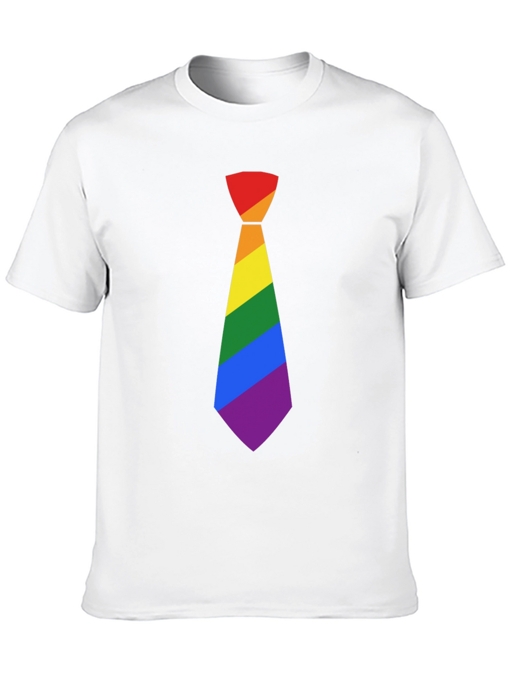 LGBT Pride Rainbow Tie Black T-Shirt
