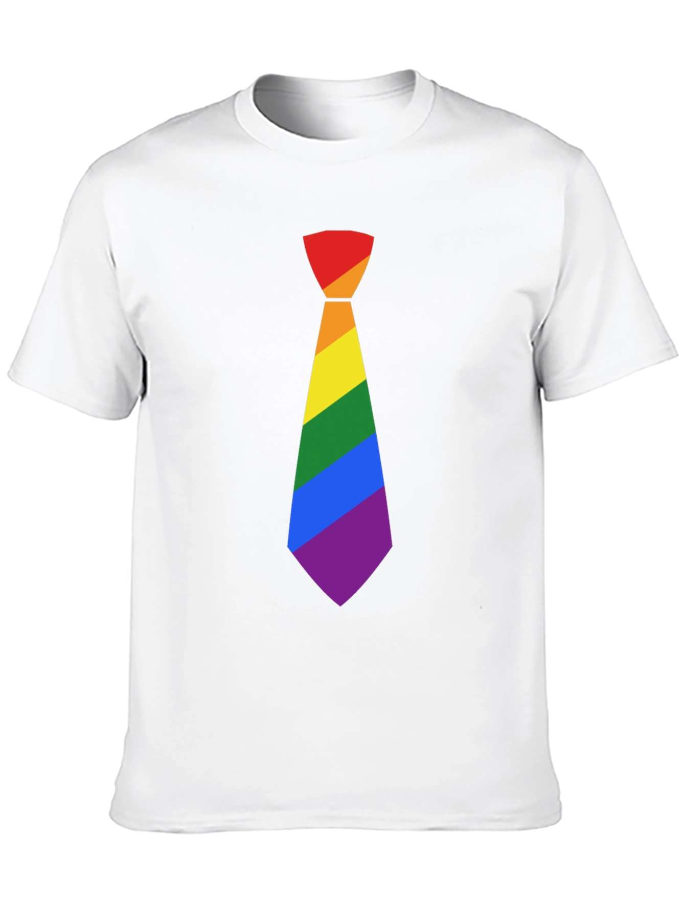LGBT Pride Rainbow Tie Black T-Shirt
