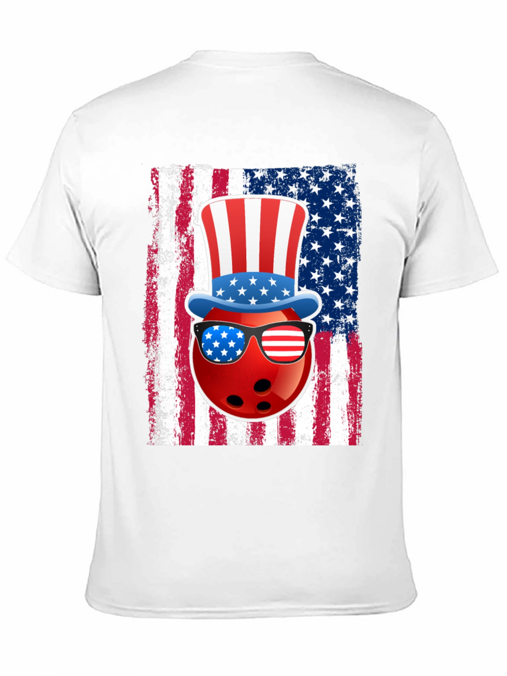 Patriotic Bowling Ball T-Shirt: Stars & Stripes