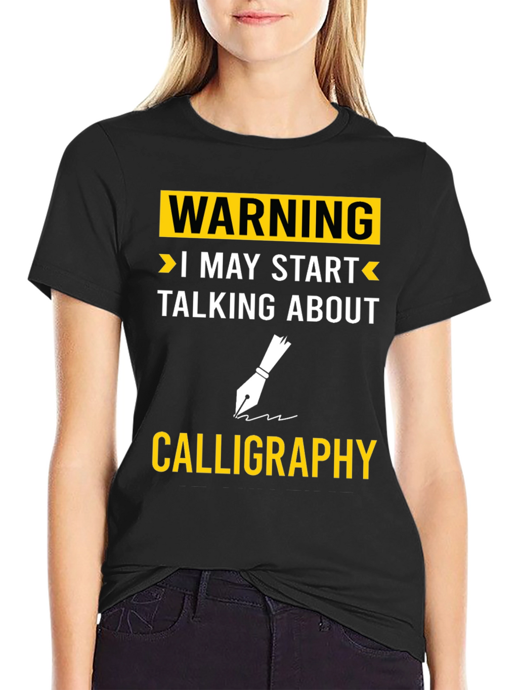 Warning Calligraphy T-Shirt