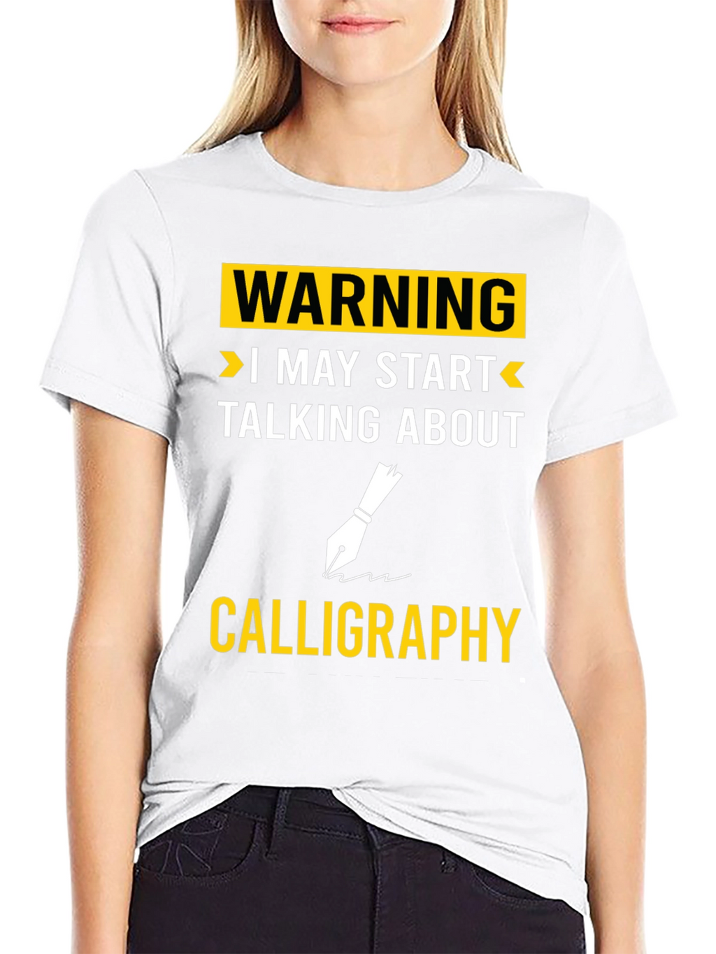Warning Calligraphy T-Shirt