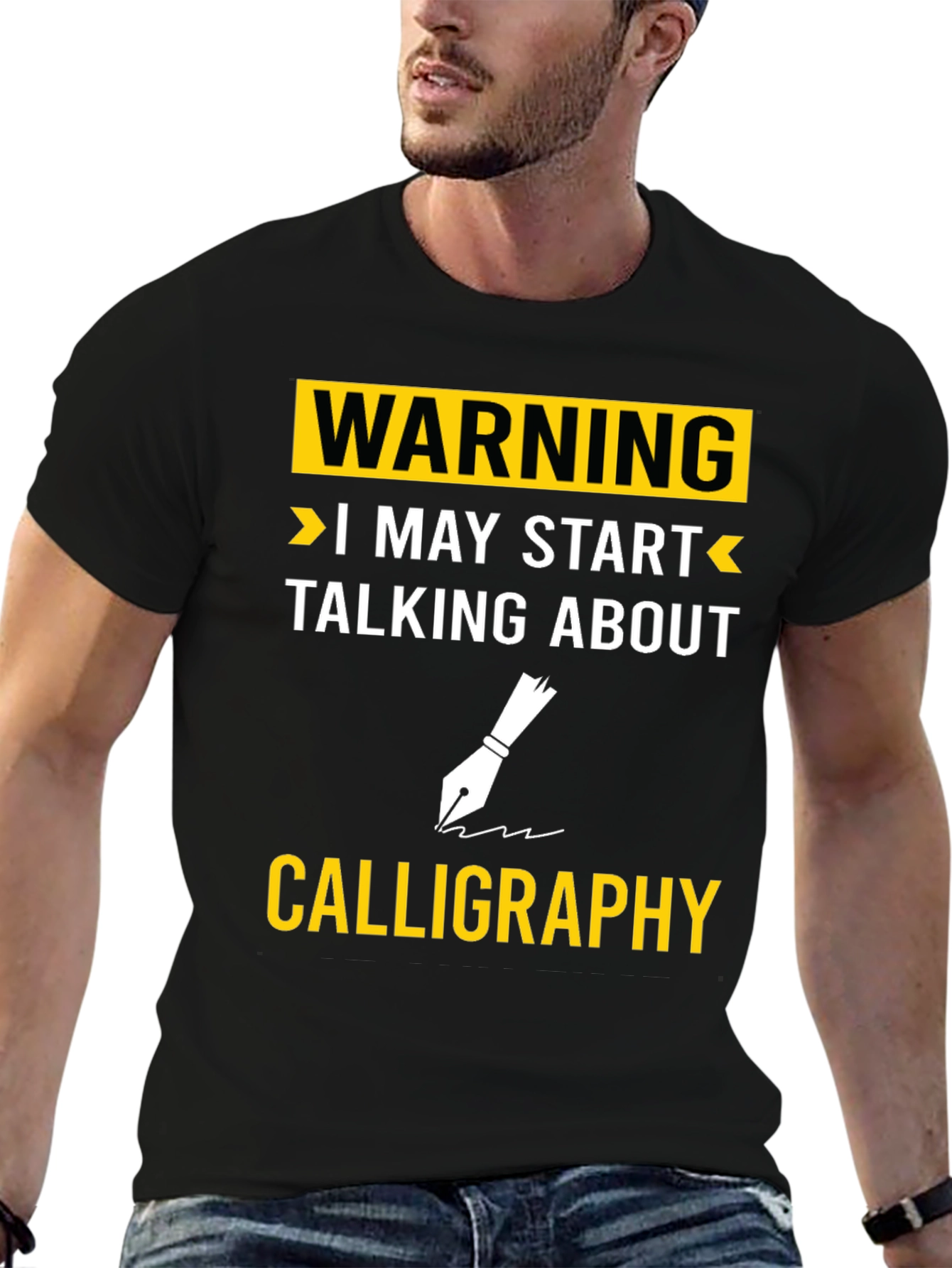 Warning Calligraphy T-Shirt