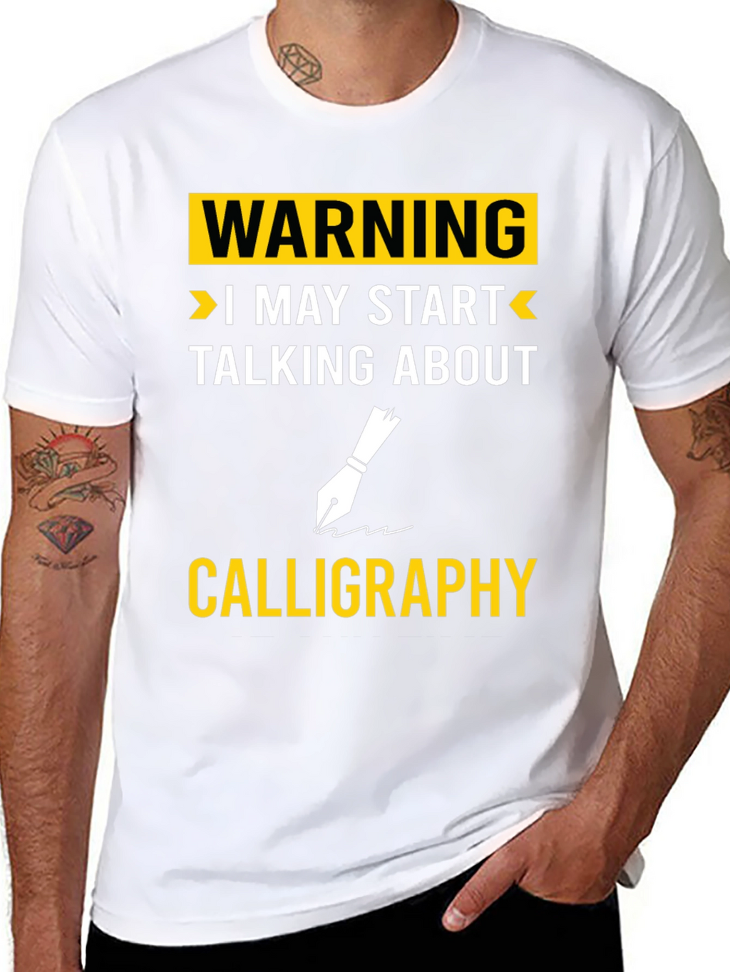 Warning Calligraphy T-Shirt
