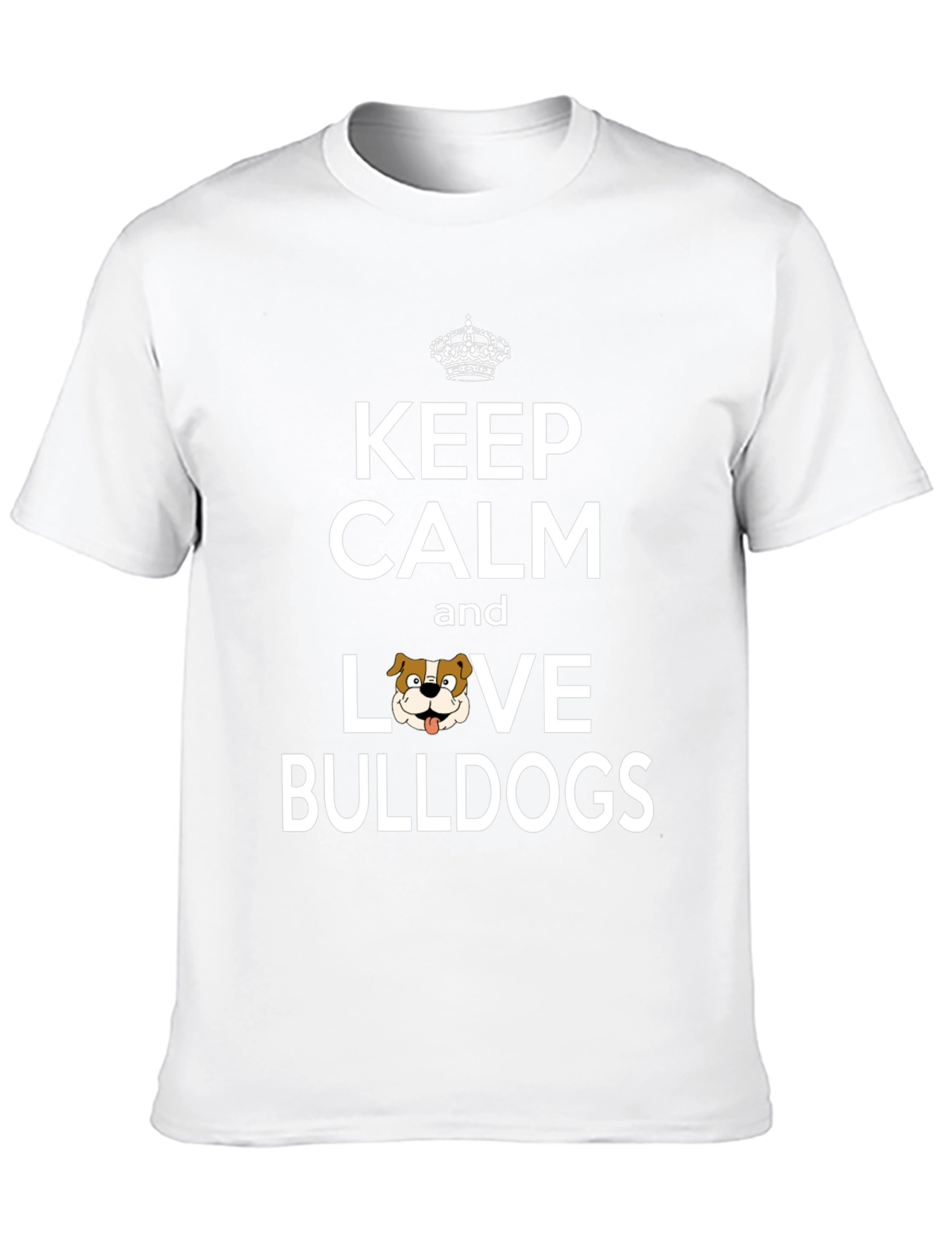 Keep Calm Love Bulldogs Graphic Tee