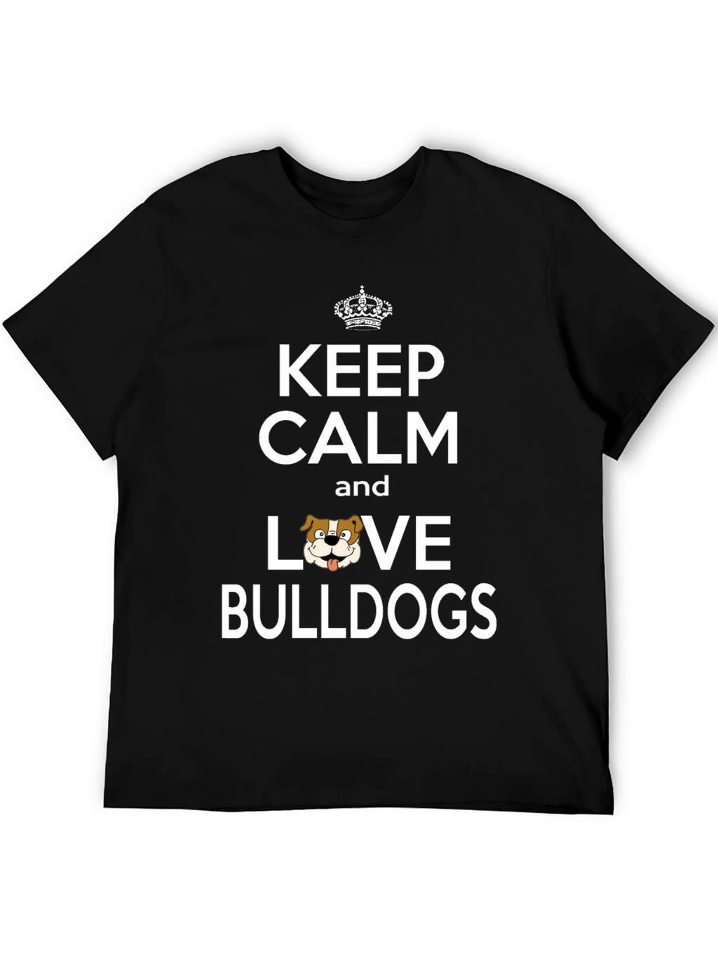 Keep Calm Love Bulldogs Graphic Tee