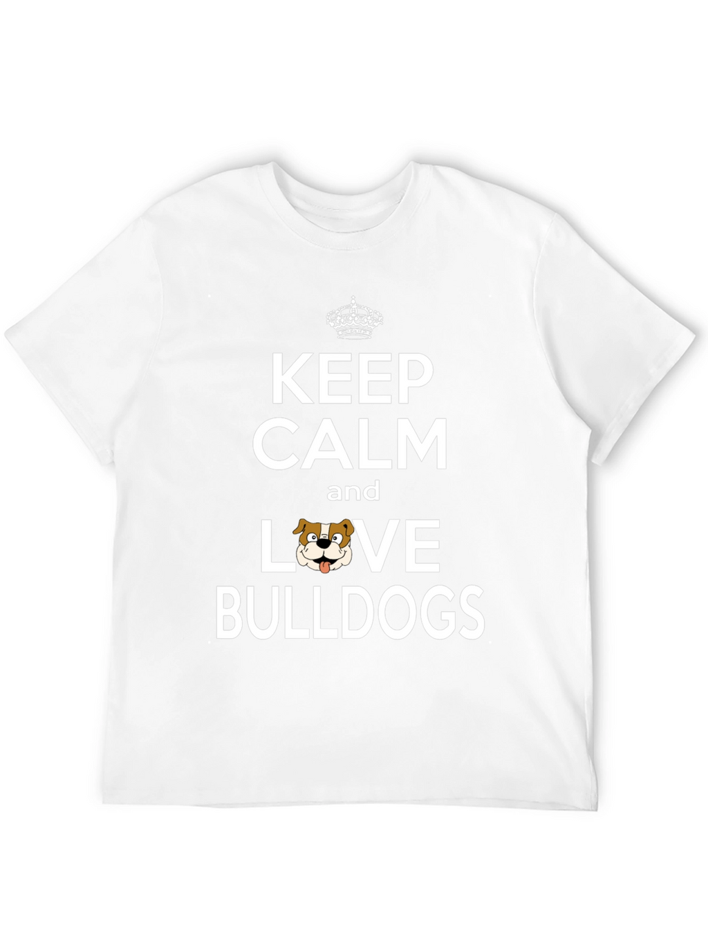 Keep Calm Love Bulldogs Graphic Tee