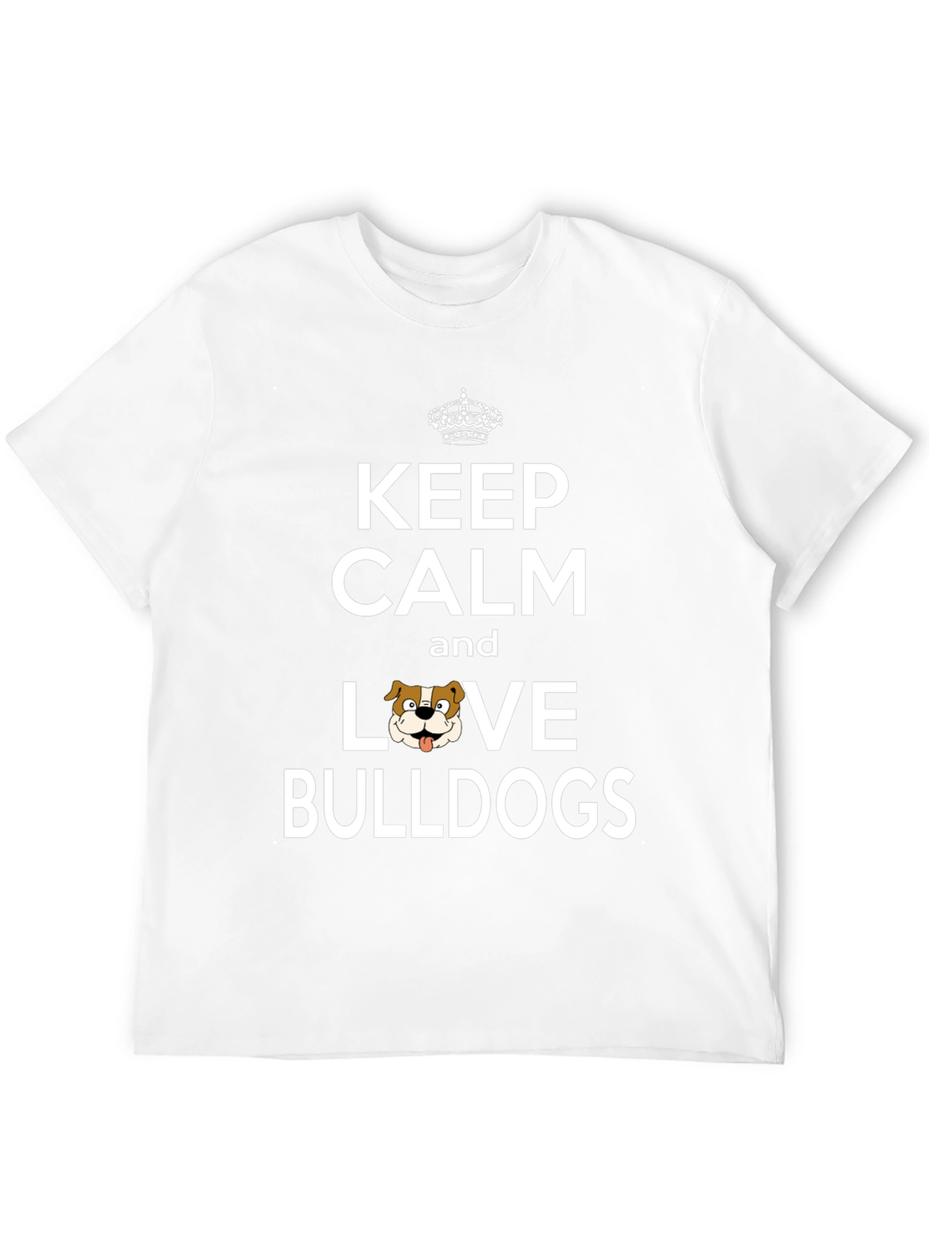 Keep Calm Love Bulldogs Graphic Tee