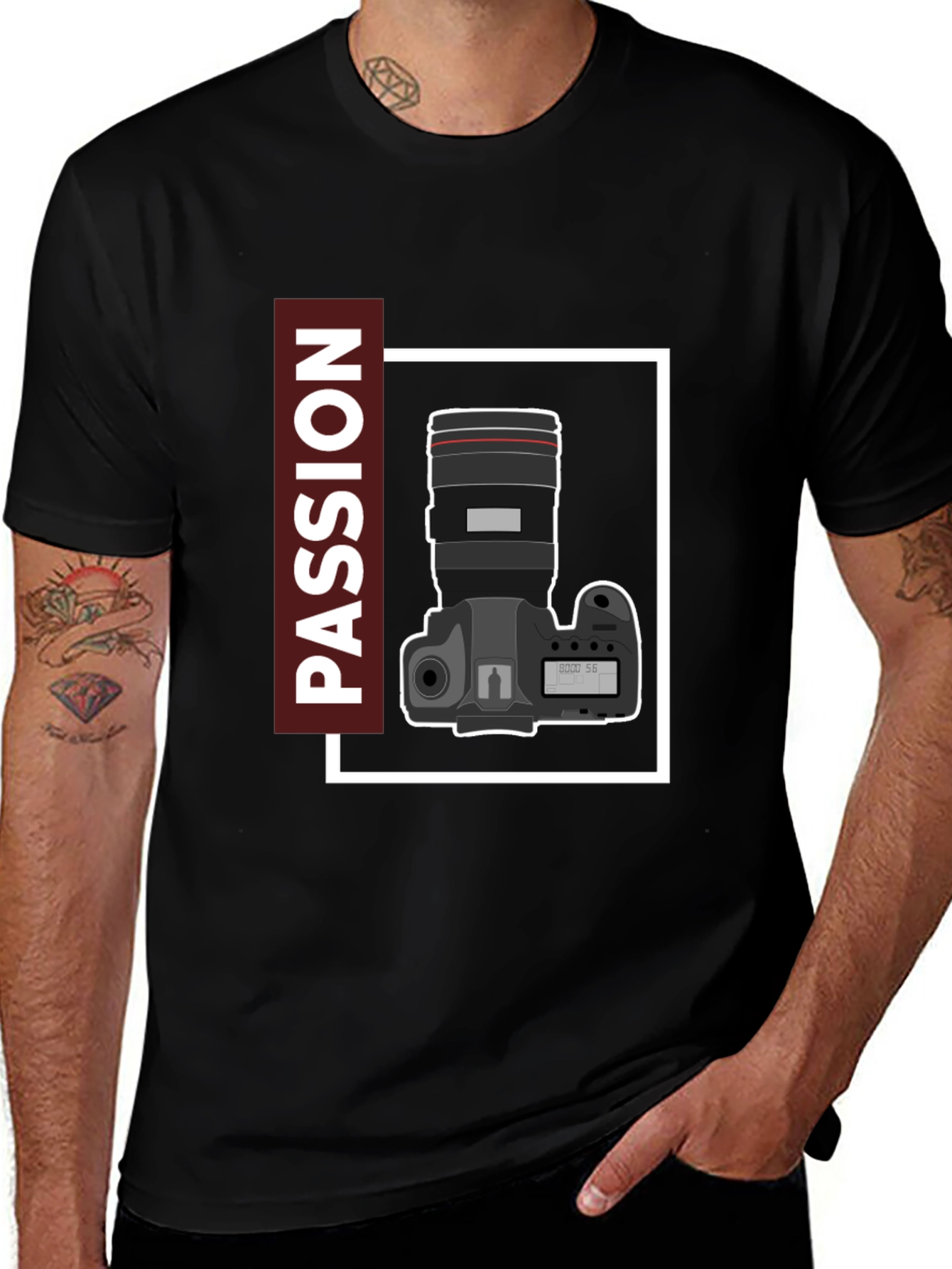 Passion Camera Graphic Tee - Photography Lover T-Shirt