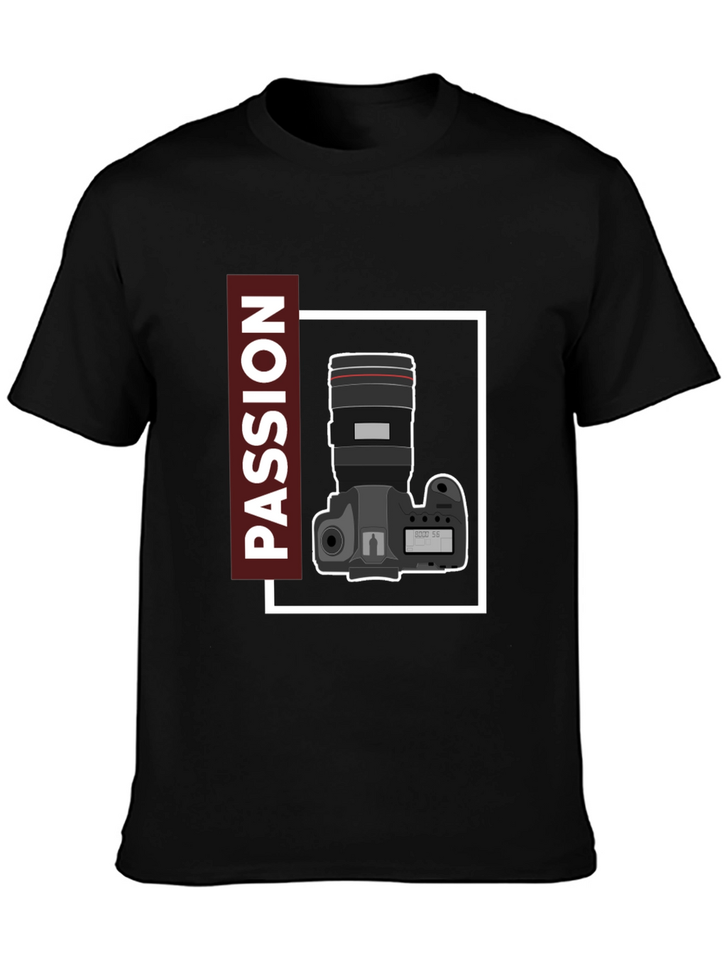 Passion Camera Graphic Tee - Photography Lover T-Shirt