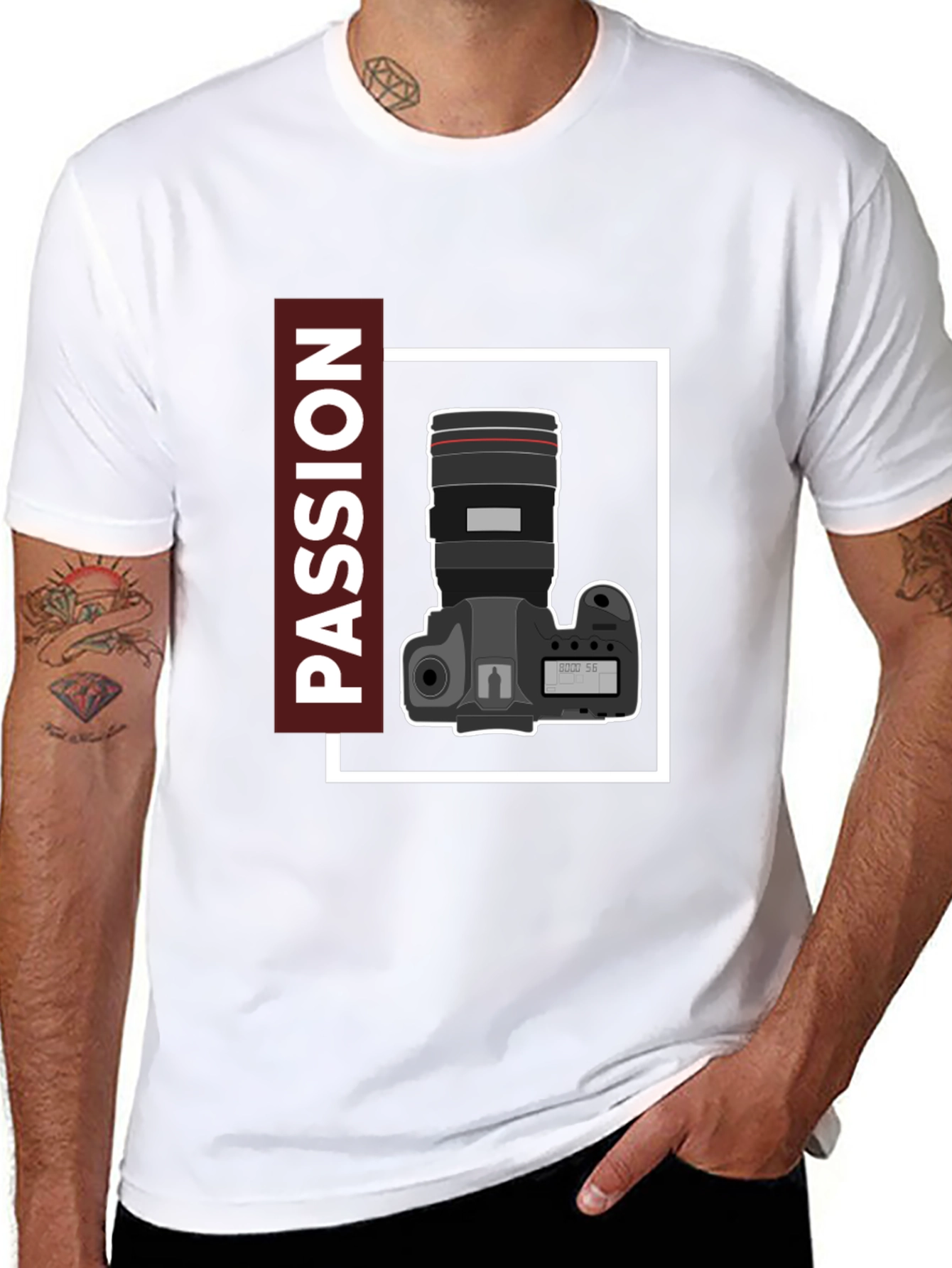 Passion Camera Graphic Tee - Photography Lover T-Shirt