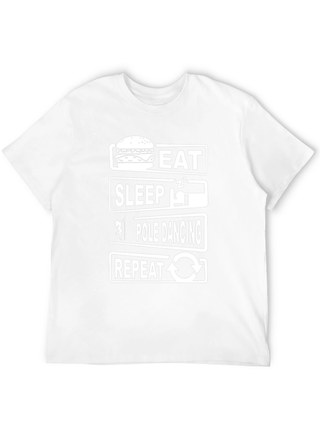 Eat Sleep Pole Dance Repeat Funny T-Shirt