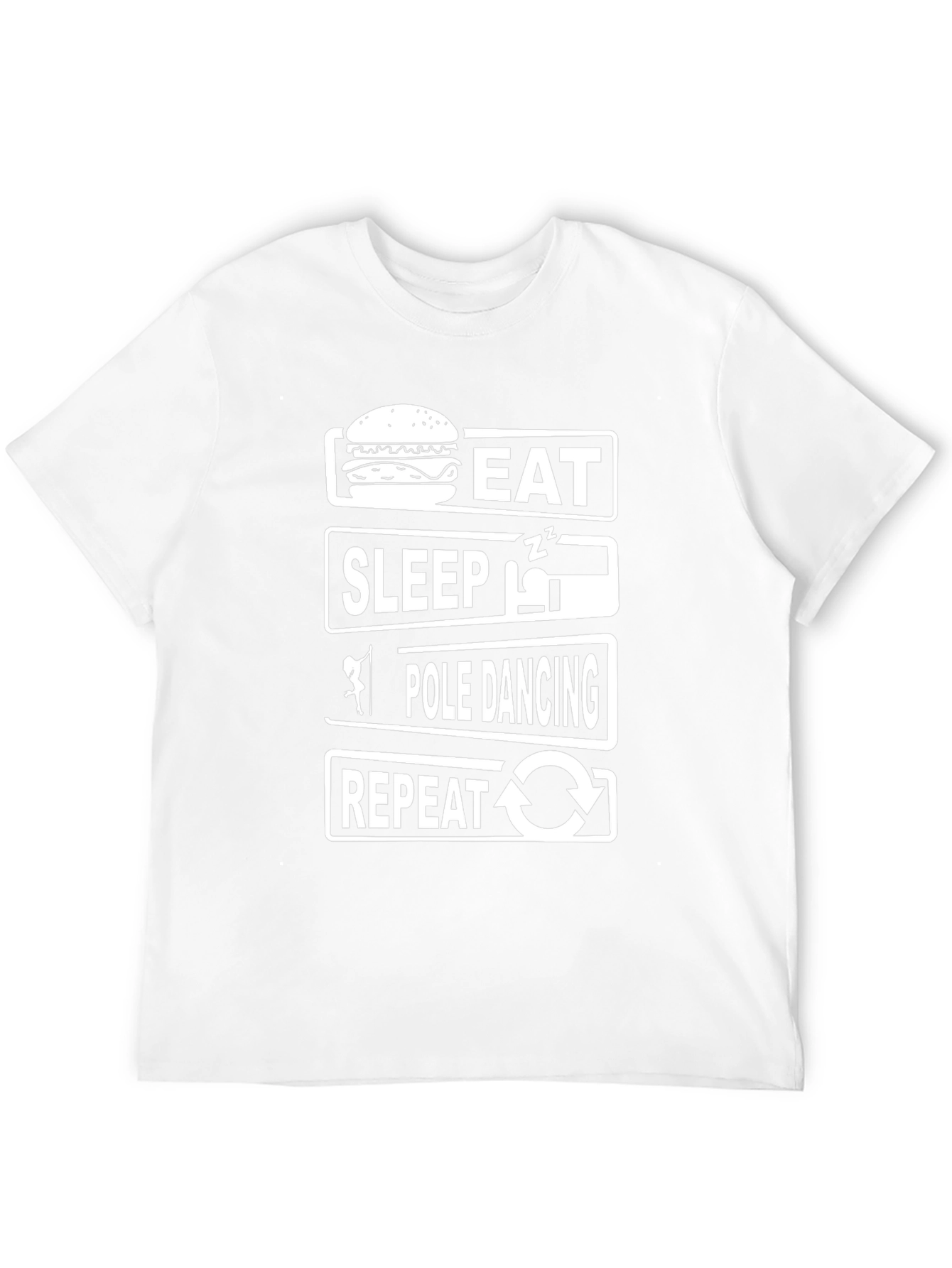 Eat Sleep Pole Dance Repeat Funny T-Shirt