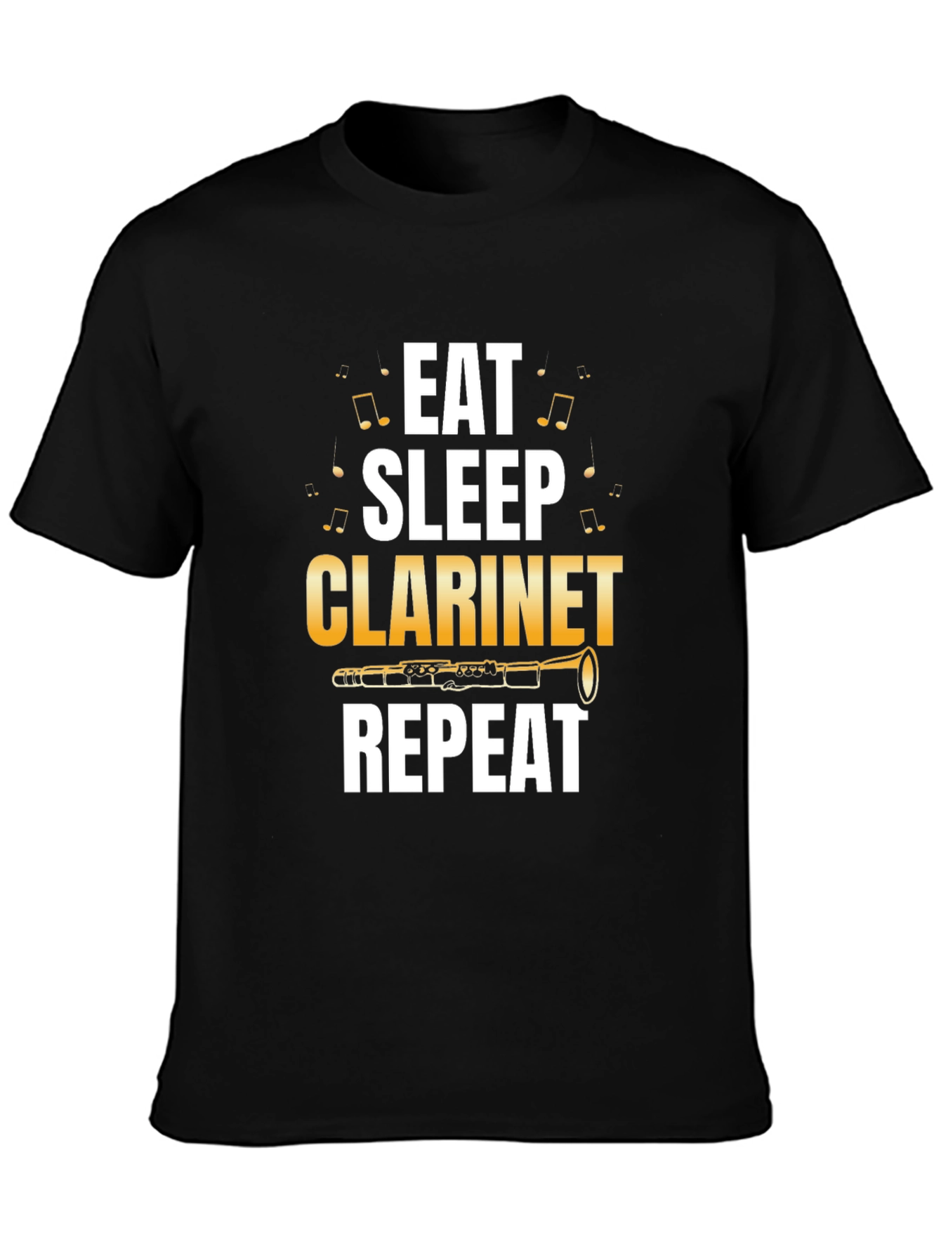 Eat Sleep Clarinet Repeat T-Shirt - Musician Tee