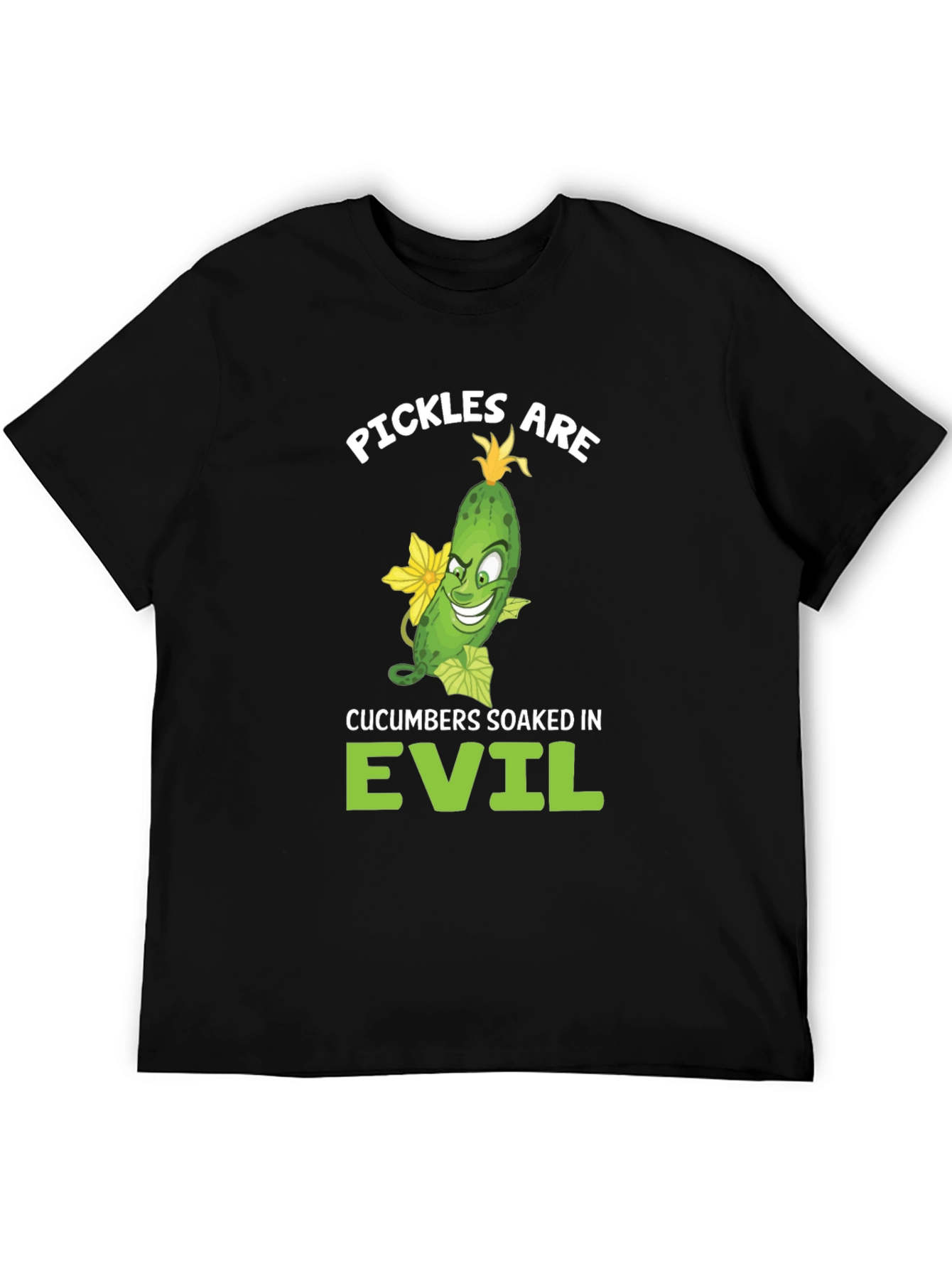 Pickles are Evil T-Shirt - Funny Food Humor