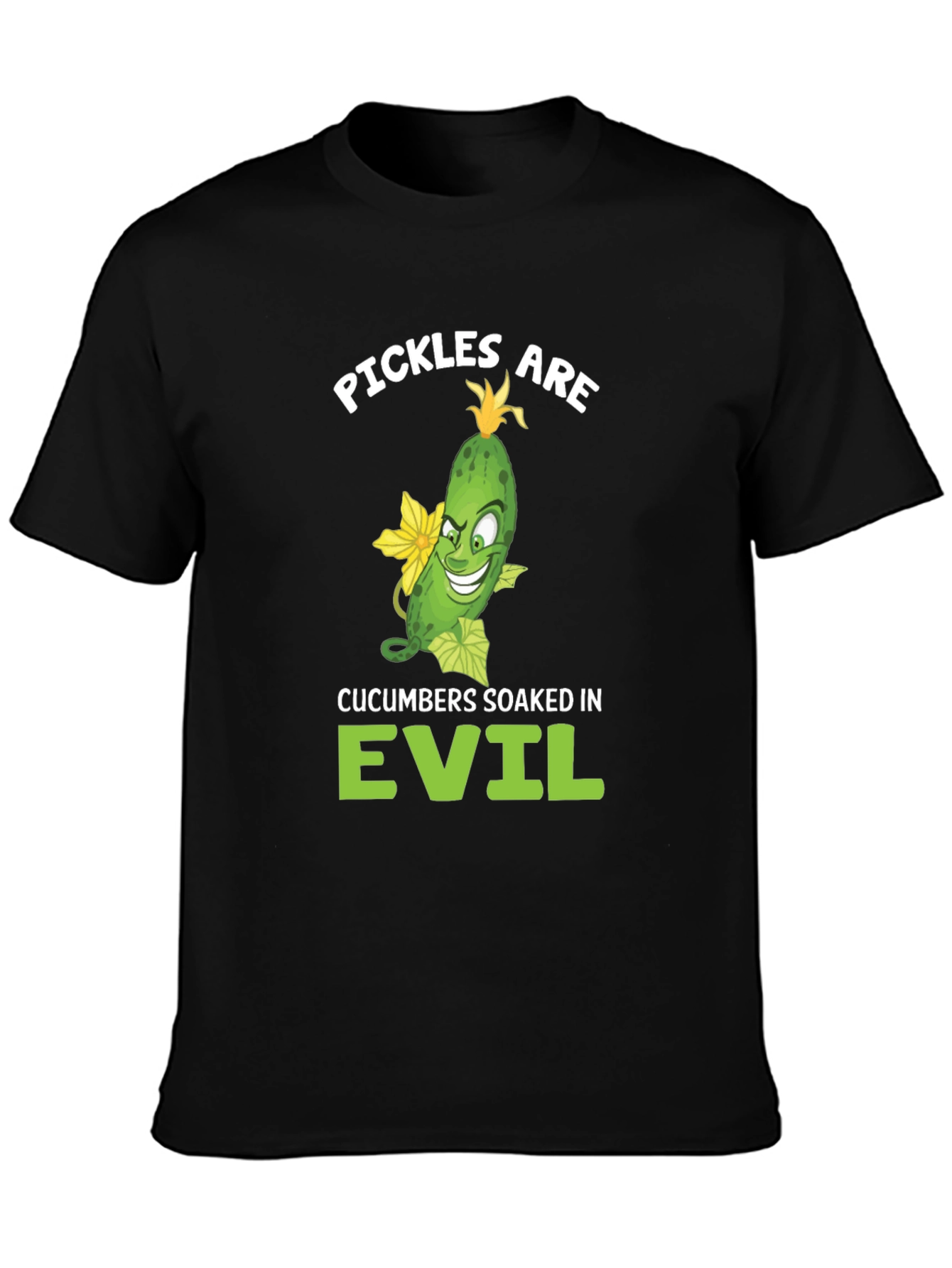 Pickles are Evil T-Shirt - Funny Food Humor