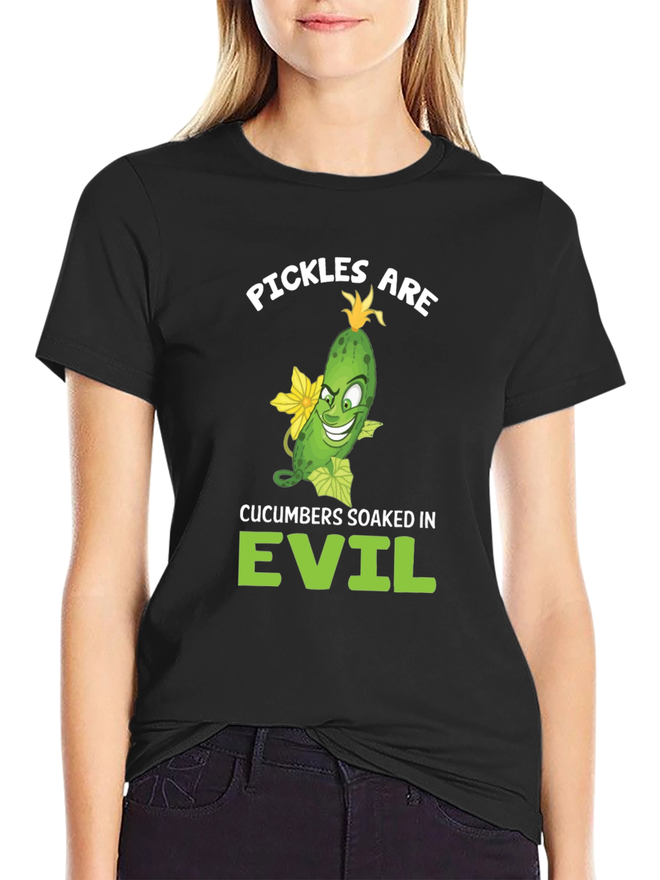Pickles are Evil T-Shirt - Funny Food Humor