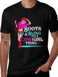 Boots & Bling Cowgirl Graphic Tee
