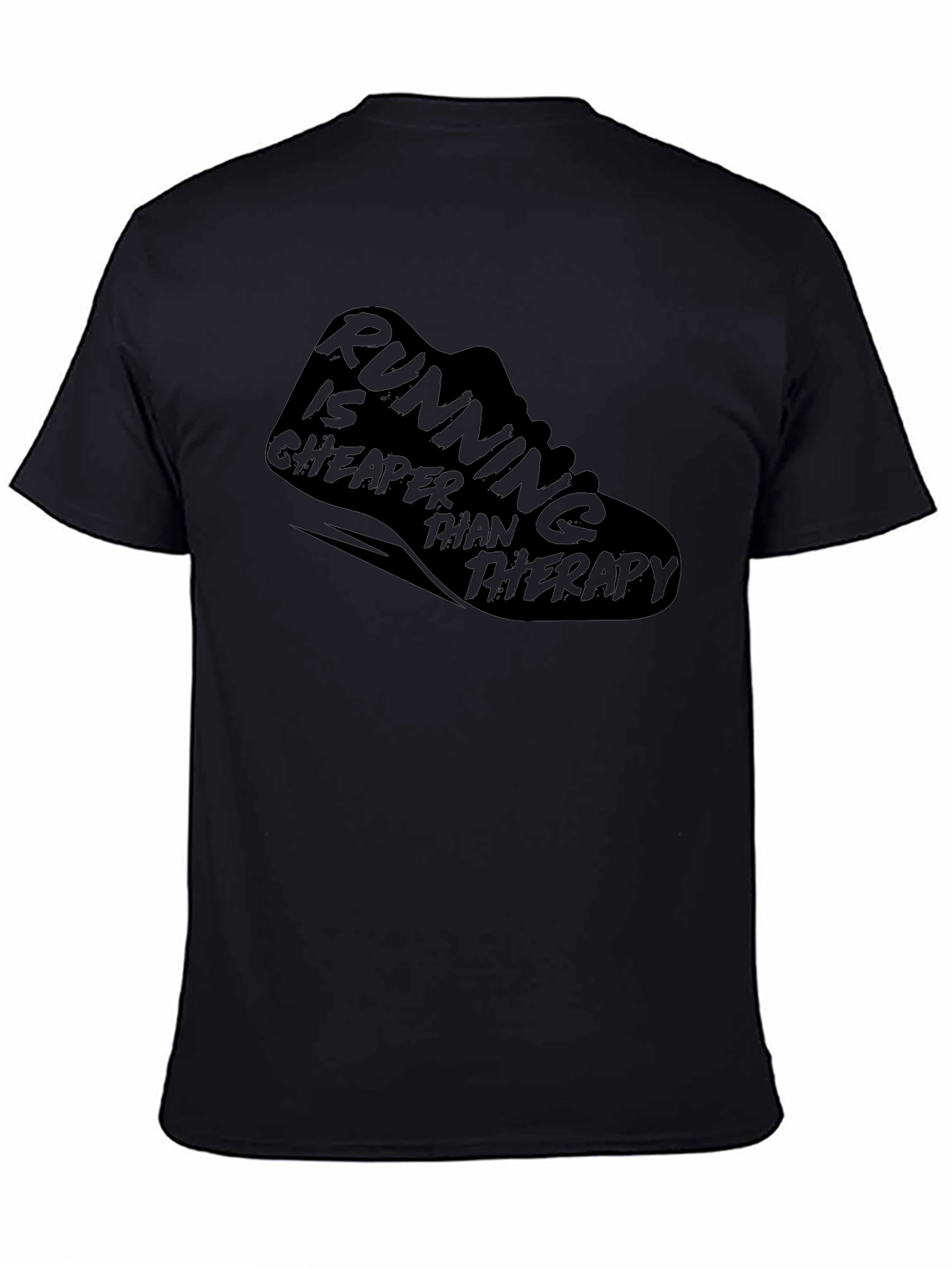 Running is Cheaper Than Therapy Graphic Tee