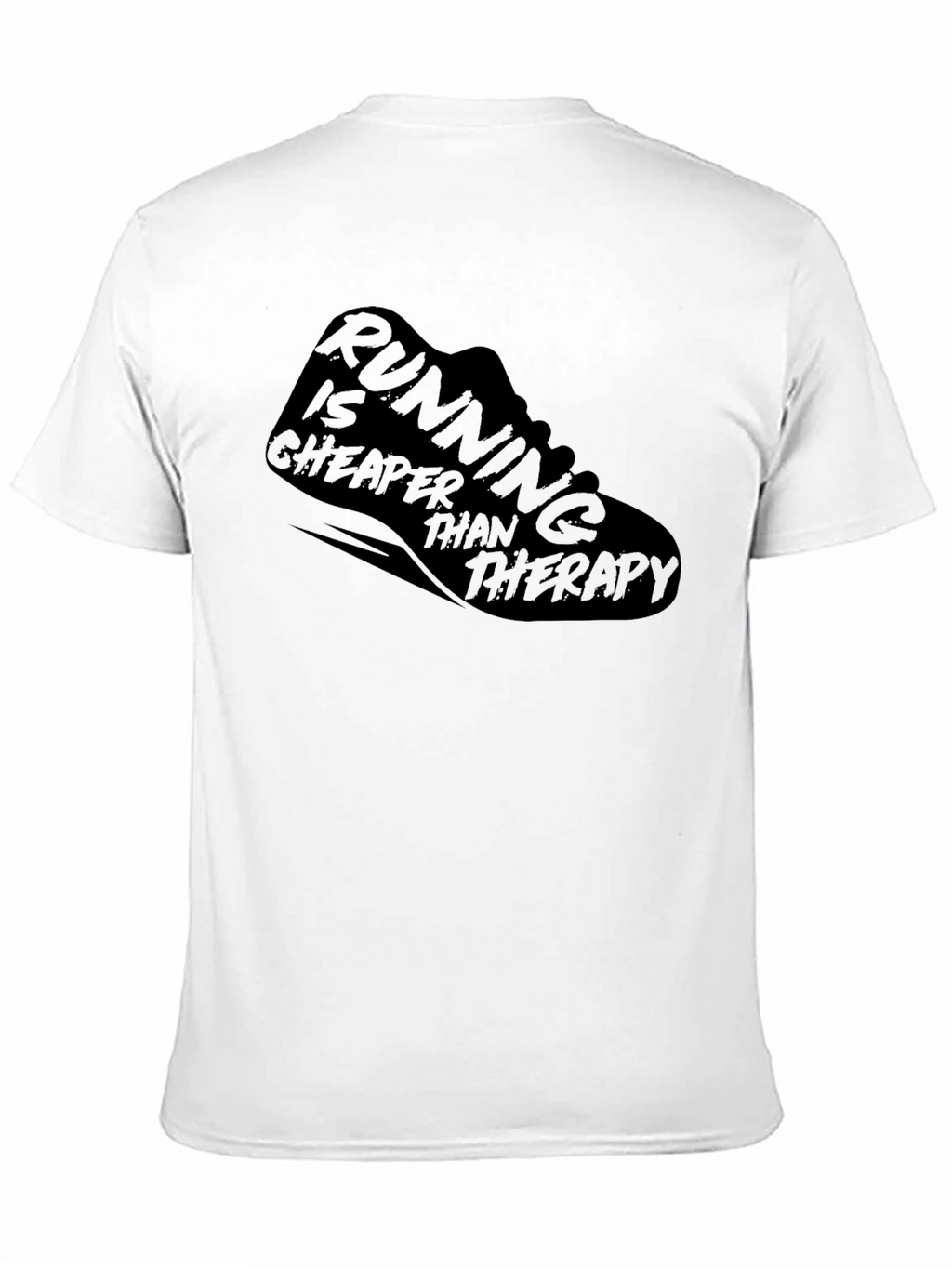 Running is Cheaper Than Therapy Graphic Tee