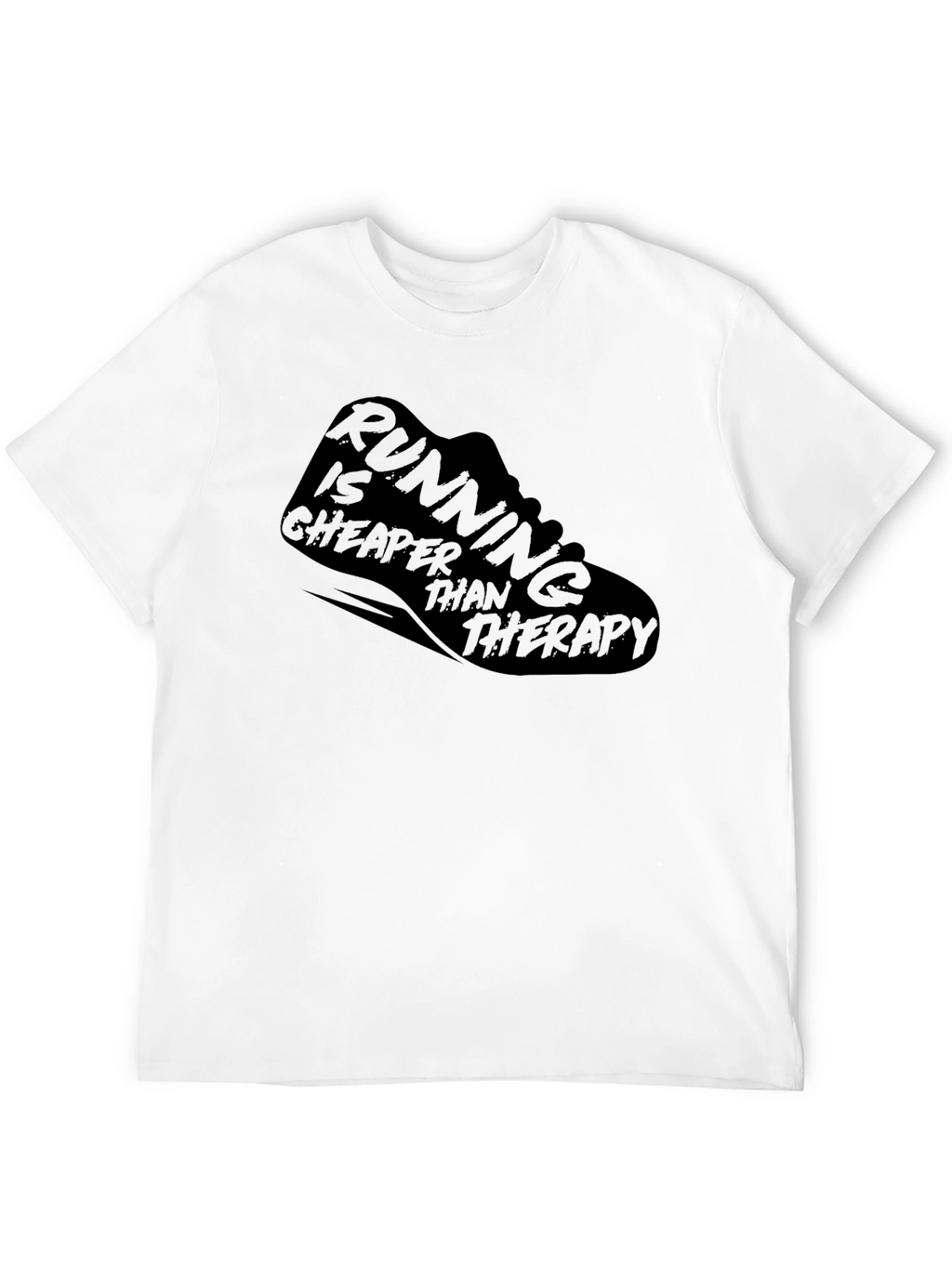 Running is Cheaper Than Therapy Graphic Tee