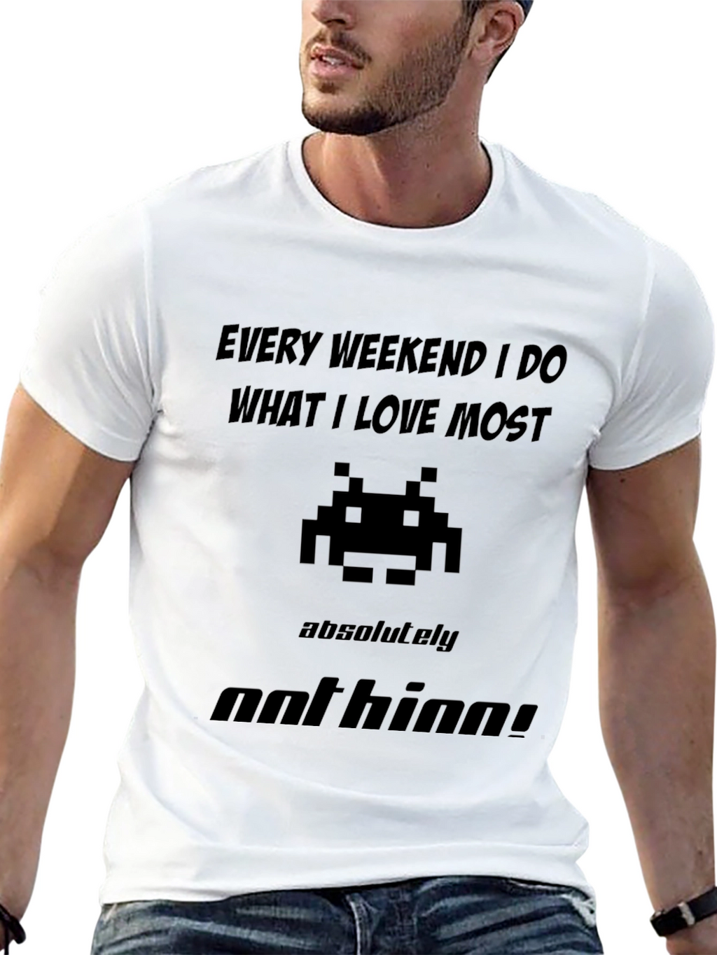 Gamer Black T-Shirt - Every Weekend I do Nothing