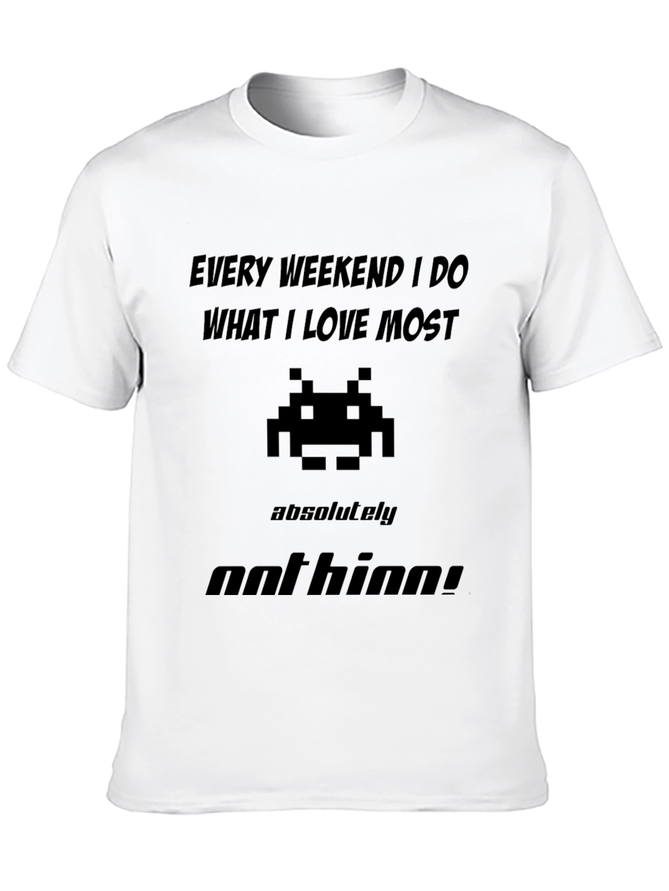 Gamer Black T-Shirt - Every Weekend I do Nothing