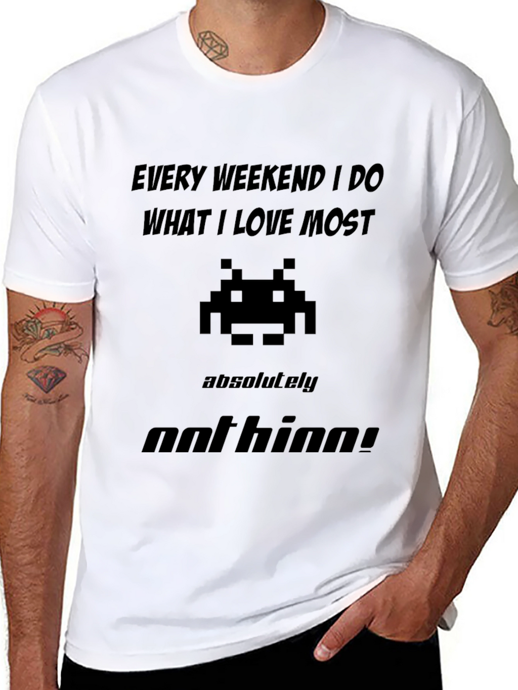 Gamer Black T-Shirt - Every Weekend I do Nothing
