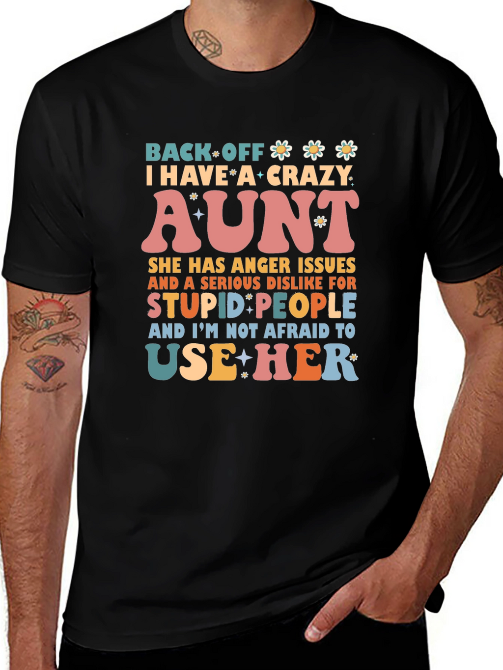 Crazy Aunt T-Shirt - Novelty Graphic Tee
