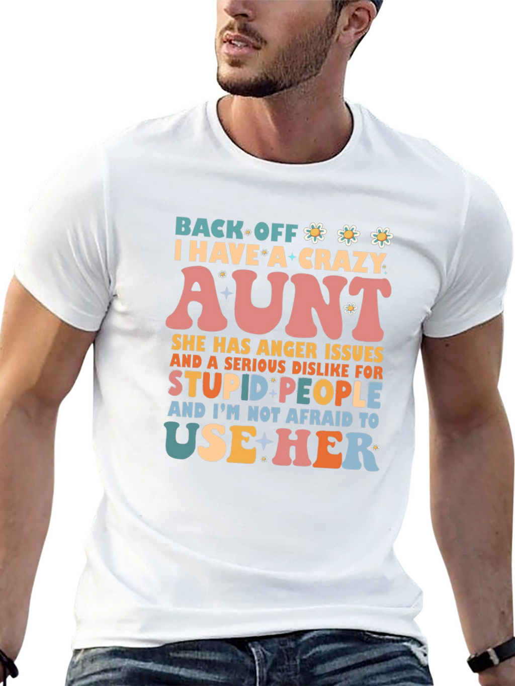 Crazy Aunt T-Shirt - Novelty Graphic Tee