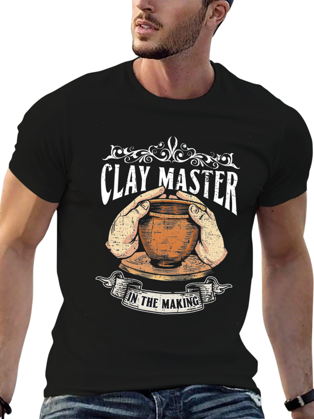Clay Master Pottery T-Shirt - Unique Artisan Design