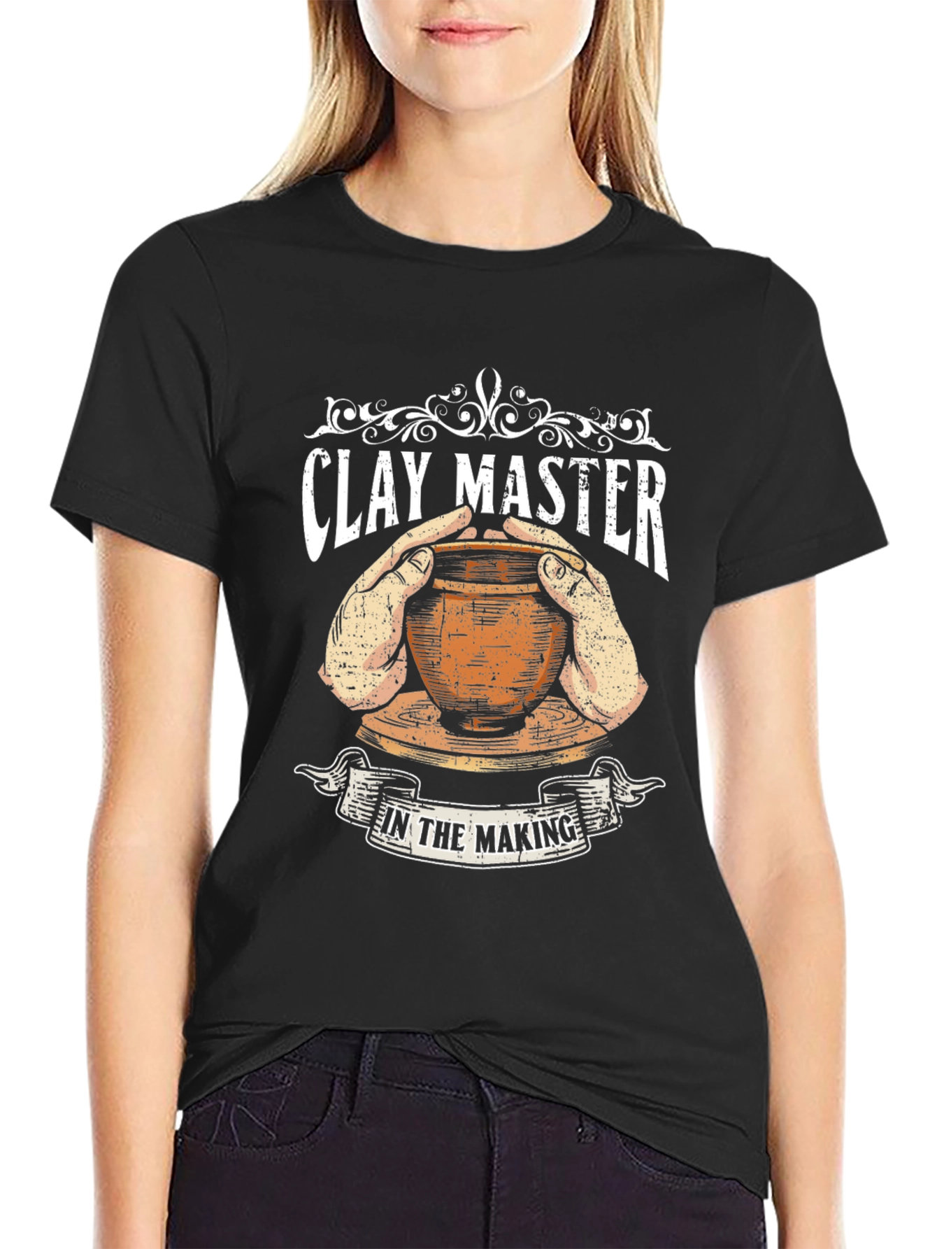 Clay Master Pottery T-Shirt - Unique Artisan Design