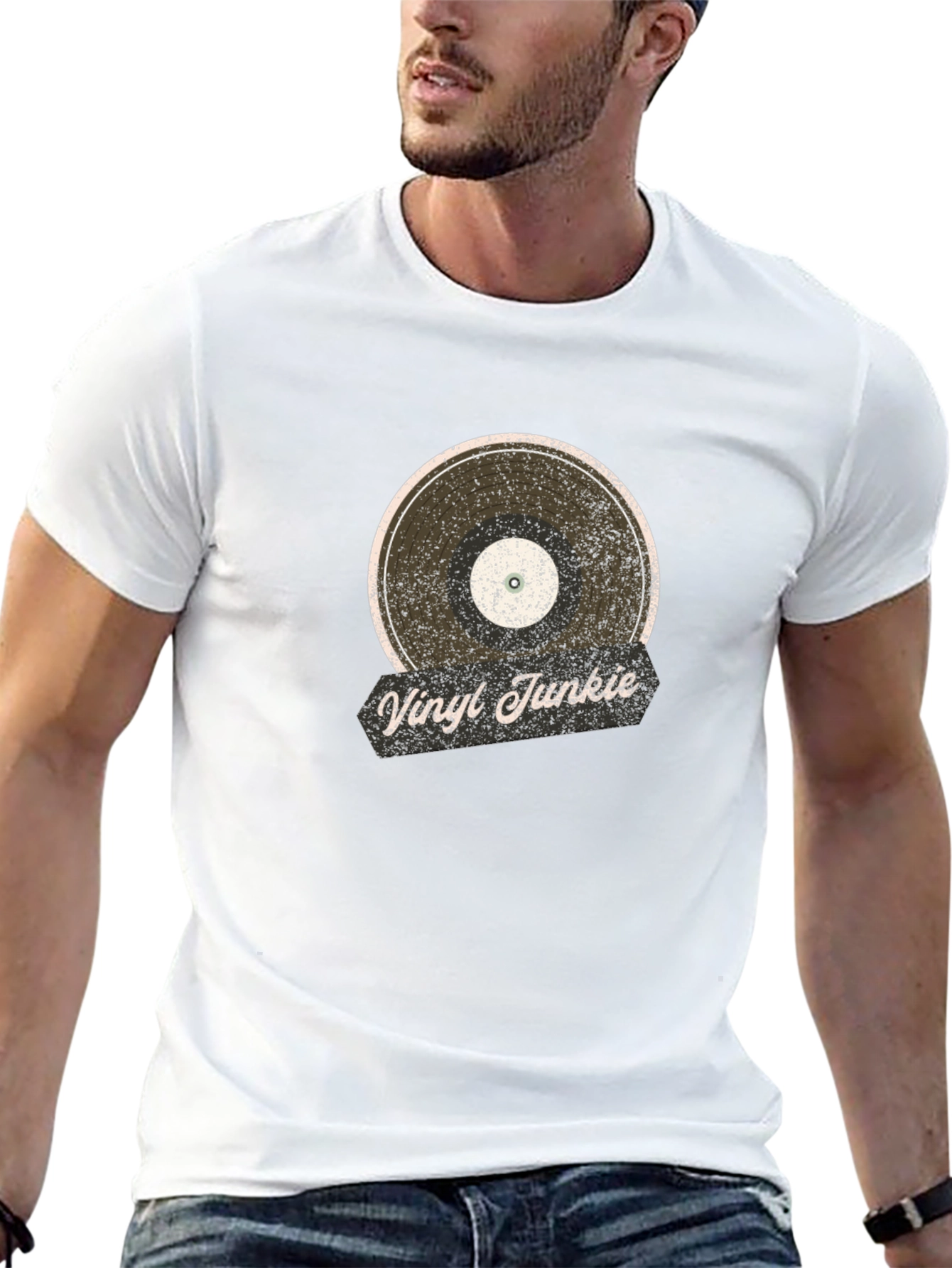 Vinyl Junkie Retro Record T-Shirt